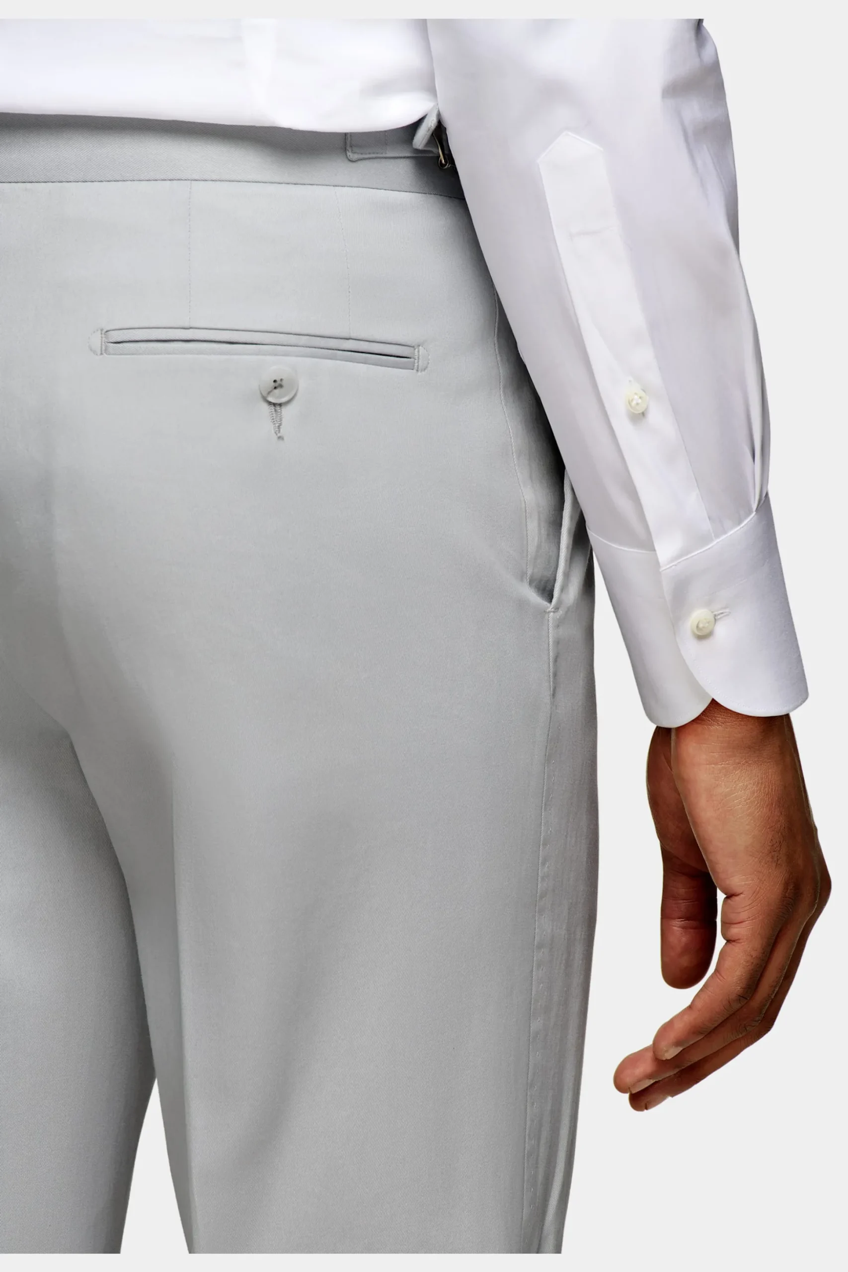 SUITSUPPLY Havana Anzug Hellgrau-Männlich Casual Anzüge