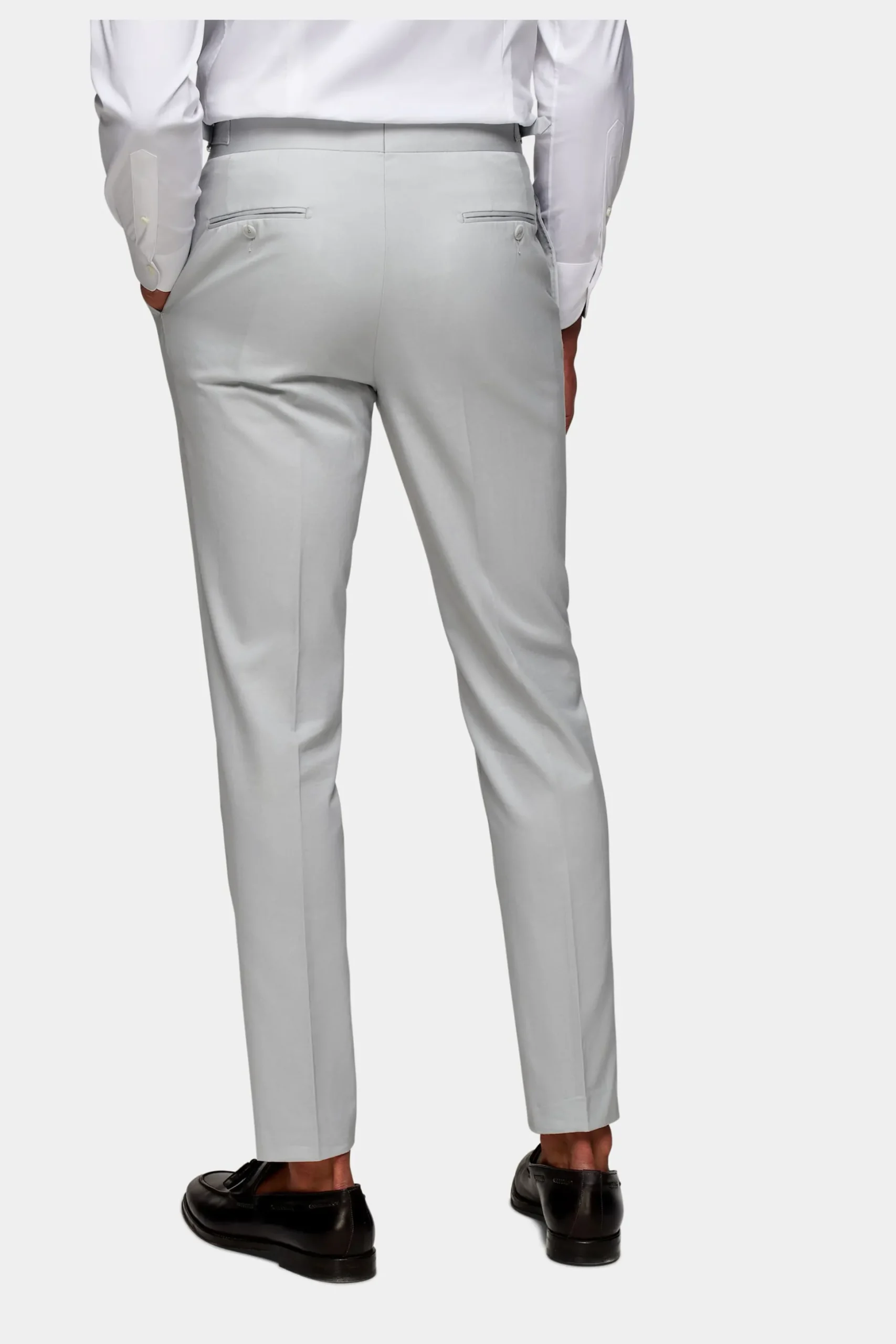 SUITSUPPLY Havana Anzug Hellgrau-Männlich Casual Anzüge