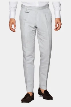 SUITSUPPLY Havana Anzug Hellgrau-Männlich Casual Anzüge