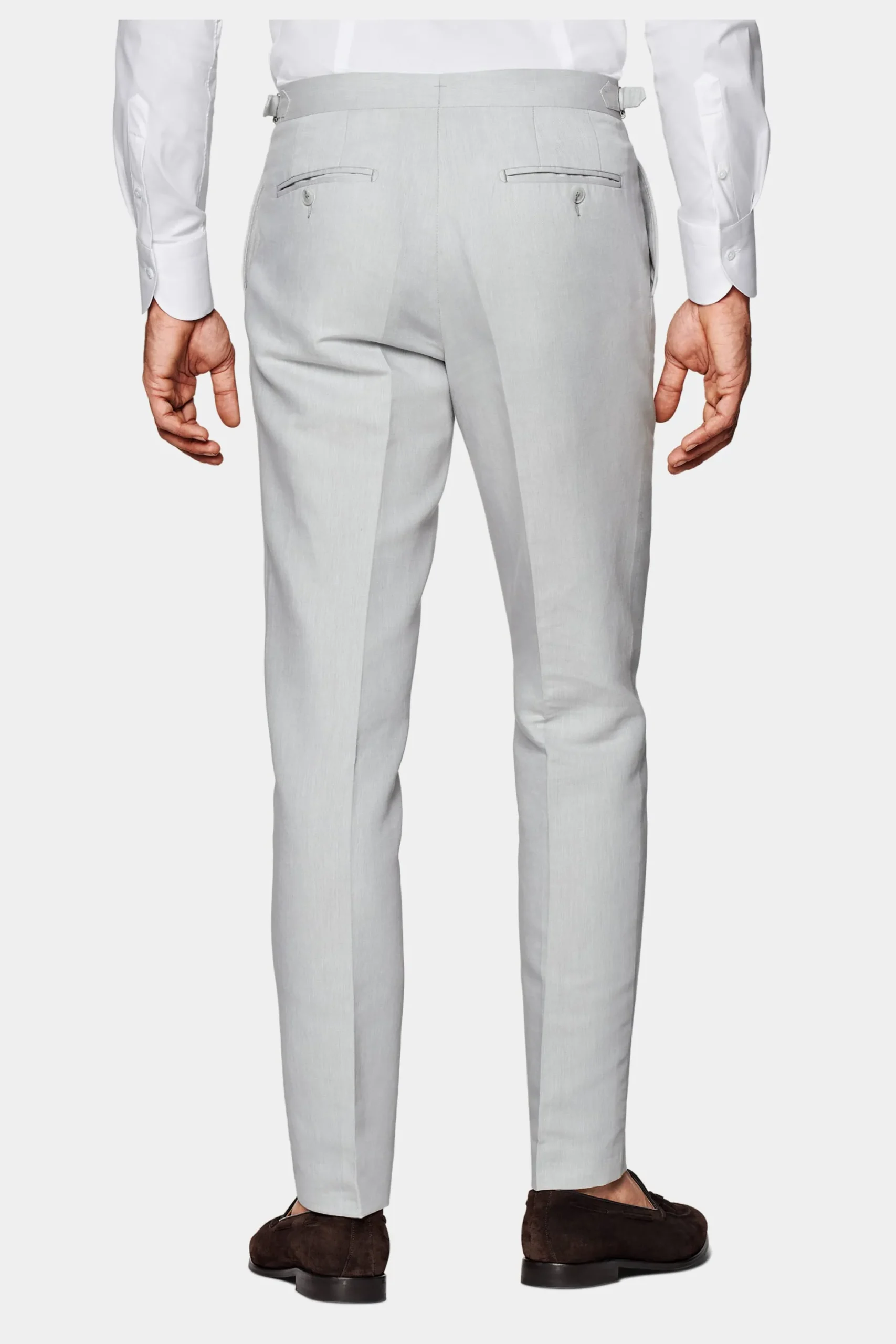 SUITSUPPLY Havana Anzug Hellgrau-Männlich Casual Anzüge