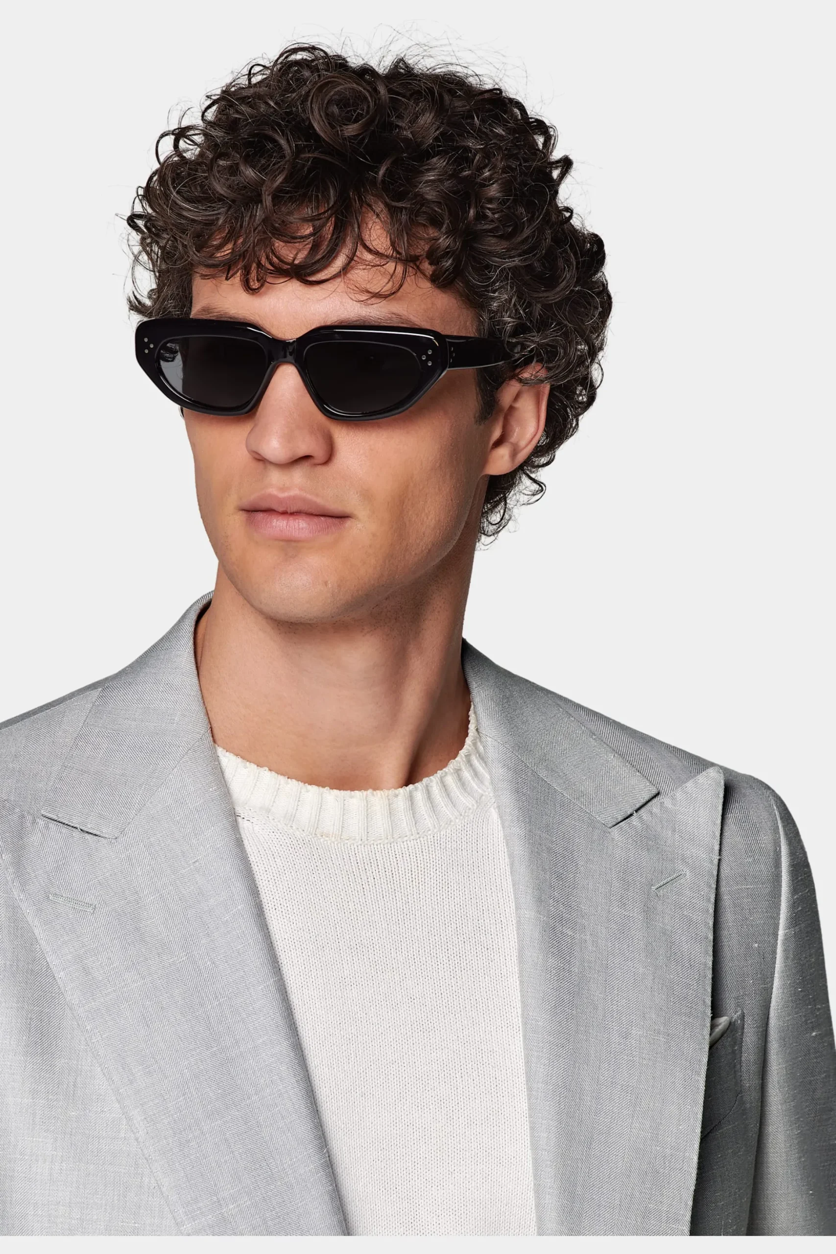 SUITSUPPLY Havana Anzug Hellgrau-Männlich Casual Anzüge