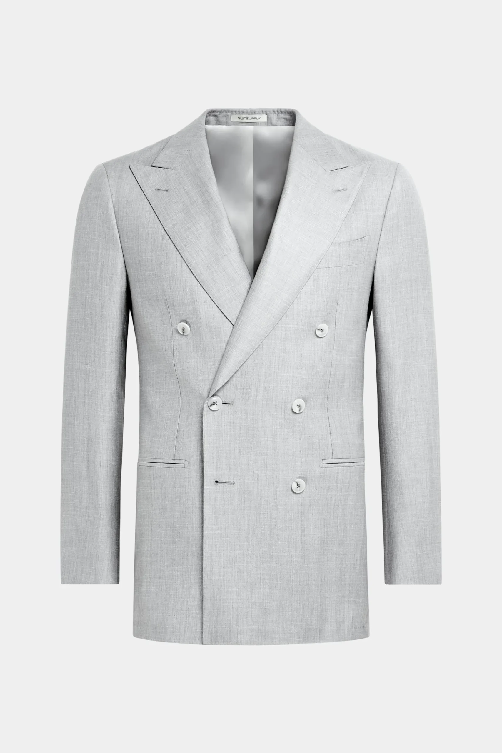 SUITSUPPLY Havana Anzug Hellgrau-Männlich Casual Anzüge