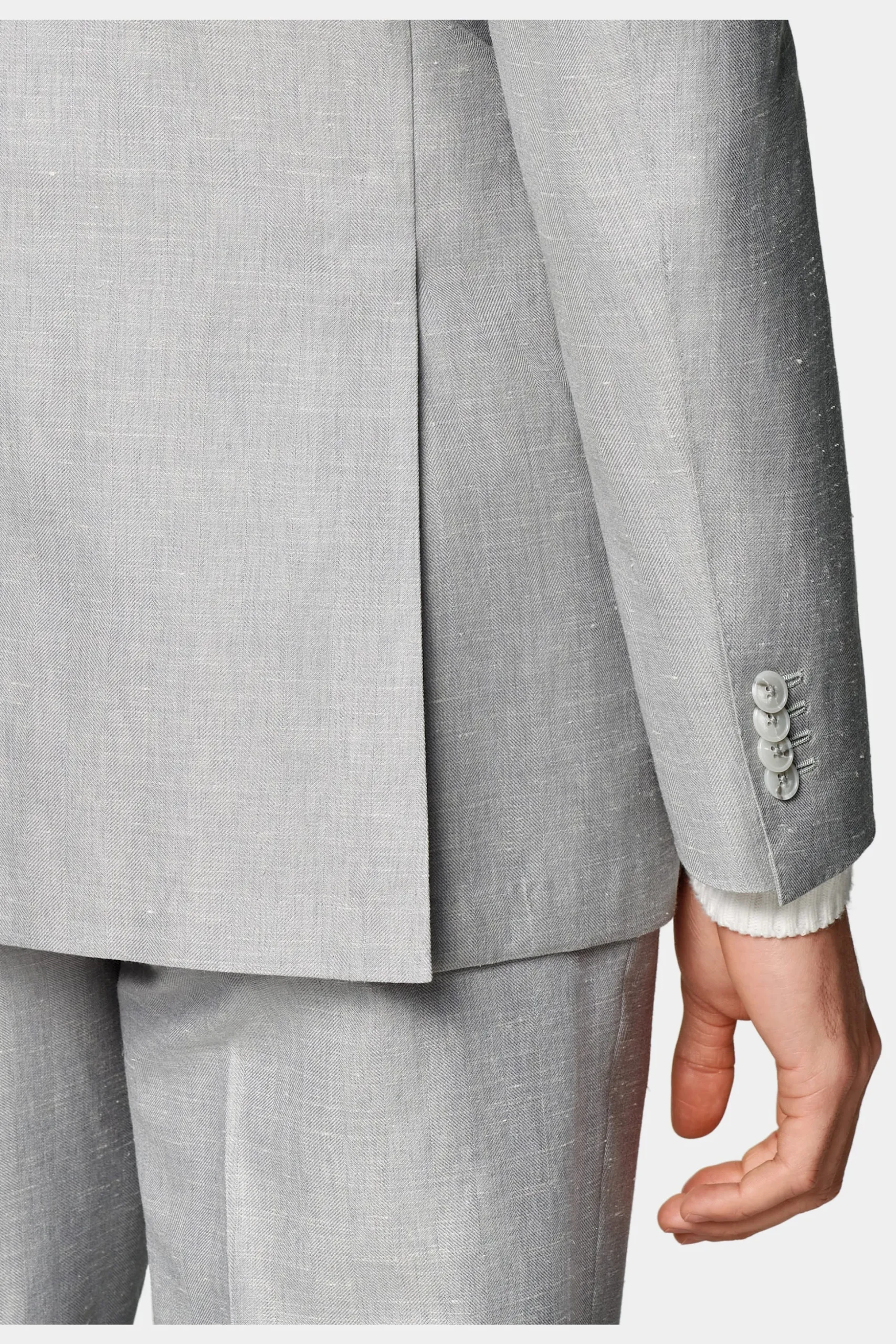 SUITSUPPLY Havana Anzug Hellgrau-Männlich Casual Anzüge