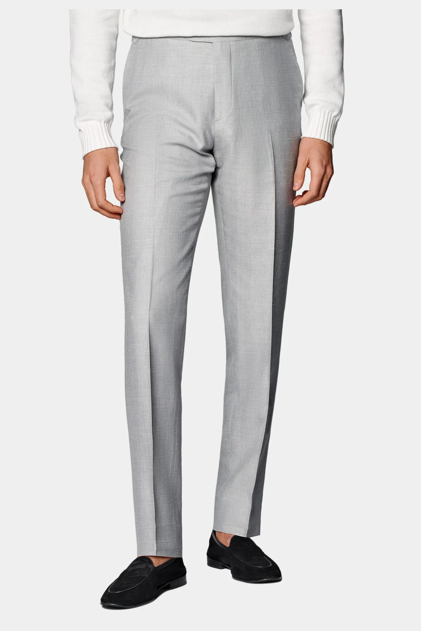 SUITSUPPLY Havana Anzug Hellgrau-Männlich Casual Anzüge