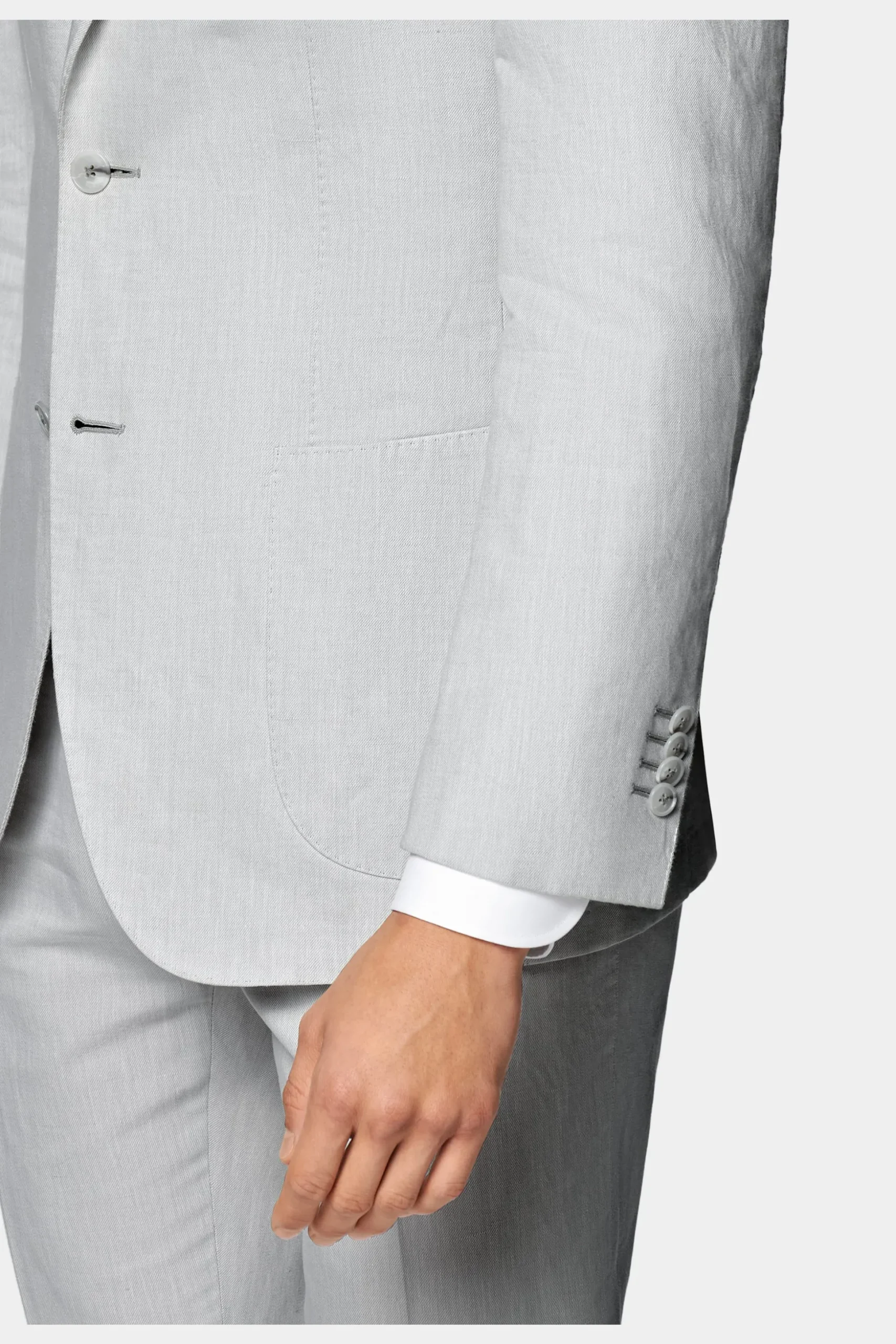 SUITSUPPLY Havana Anzug Hellgrau-Männlich Casual Anzüge