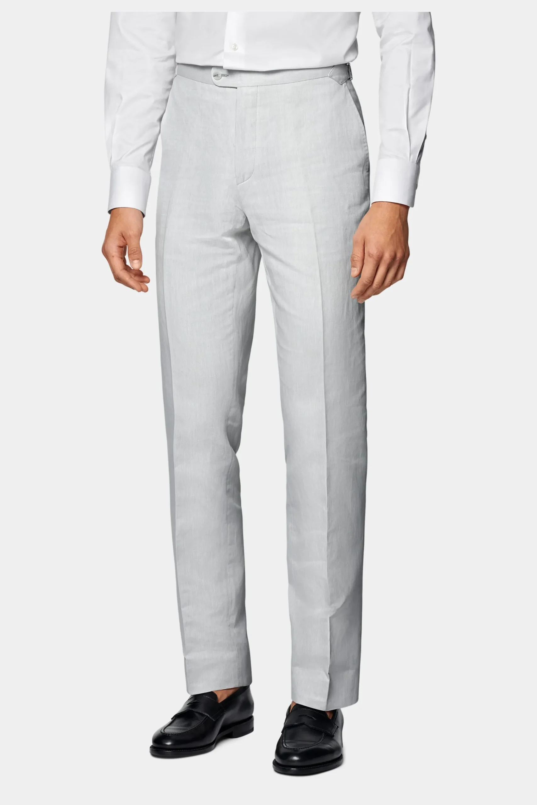 SUITSUPPLY Havana Anzug Hellgrau-Männlich Casual Anzüge