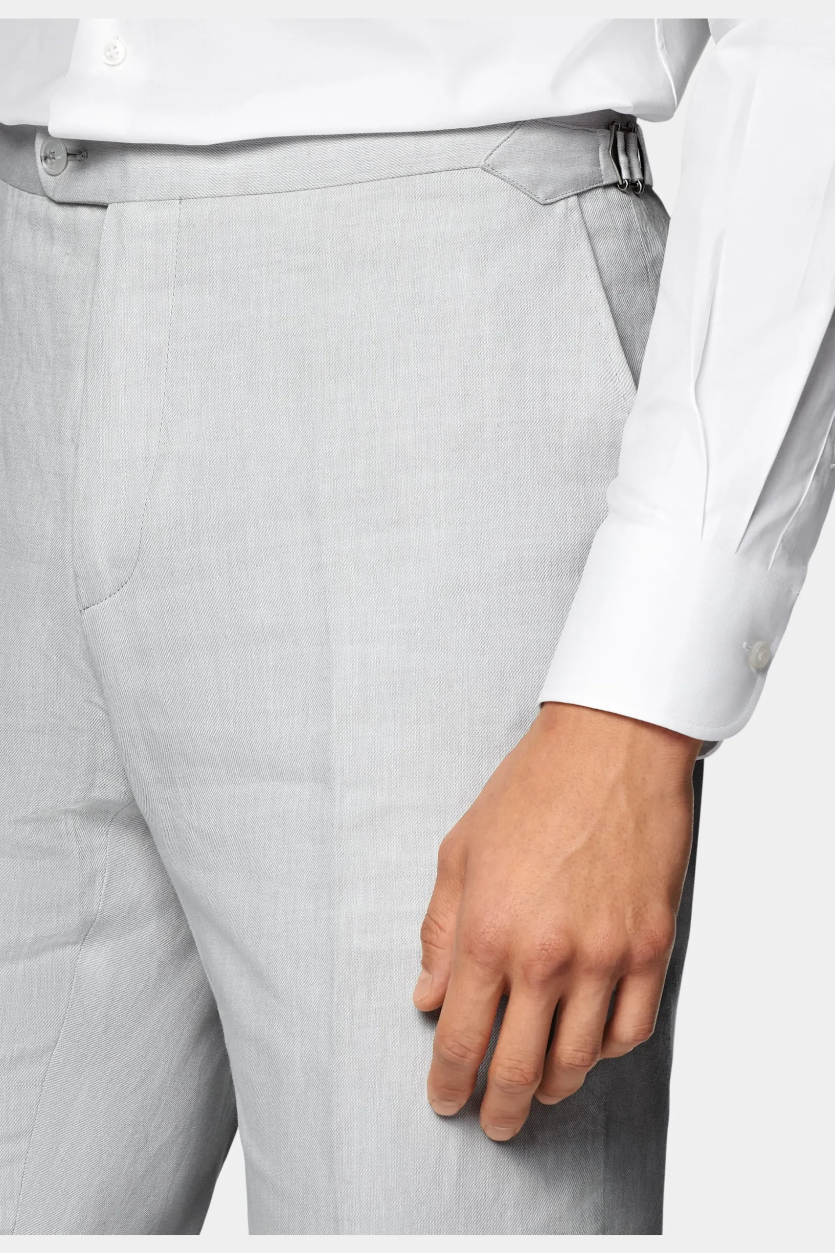 SUITSUPPLY Havana Anzug Hellgrau-Männlich Casual Anzüge