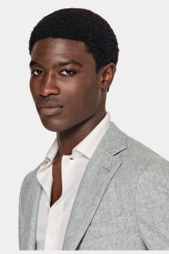 SUITSUPPLY Havana Anzug Hellgrau-Männlich Casual Anzüge