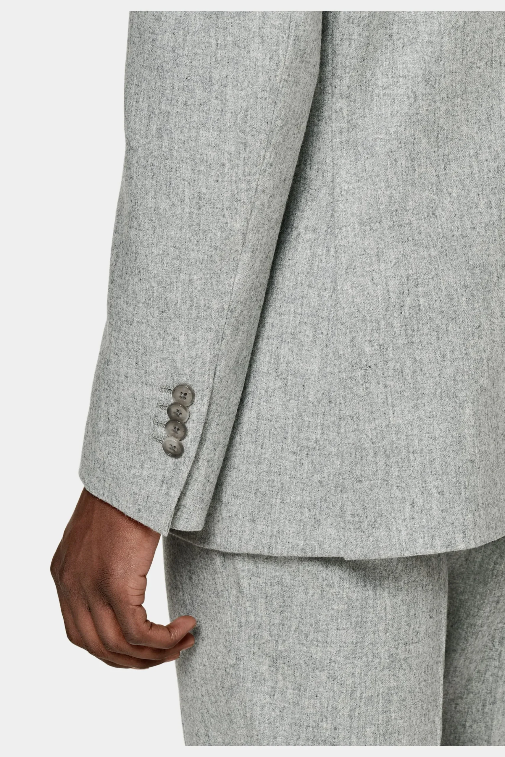 SUITSUPPLY Havana Anzug Hellgrau-Männlich Casual Anzüge