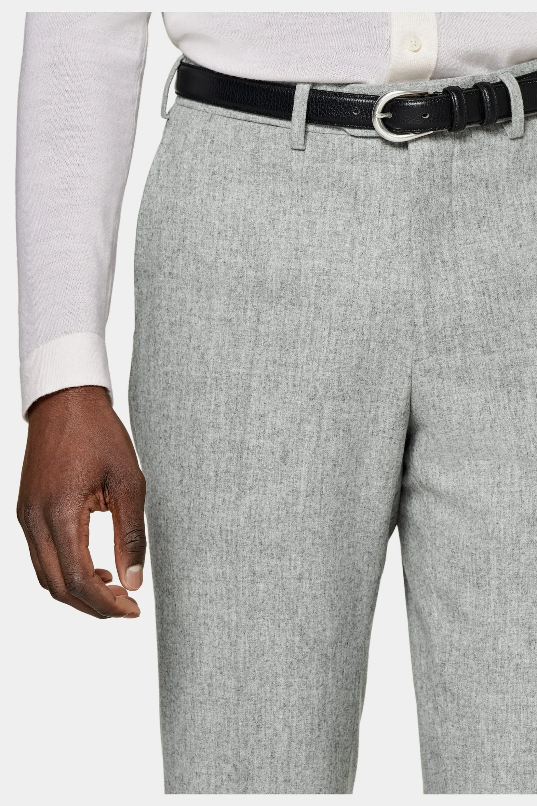 SUITSUPPLY Havana Anzug Hellgrau-Männlich Casual Anzüge