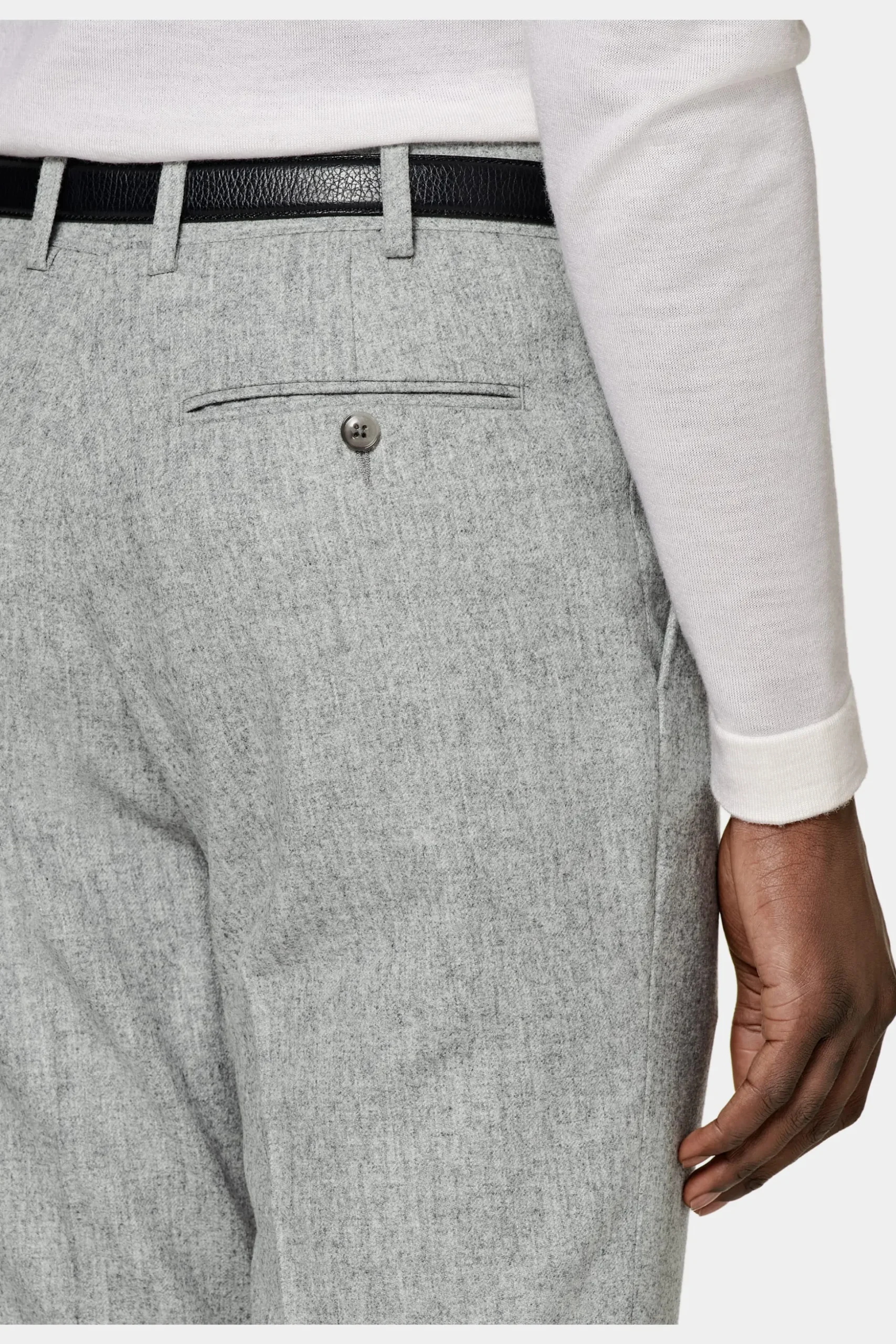 SUITSUPPLY Havana Anzug Hellgrau-Männlich Casual Anzüge