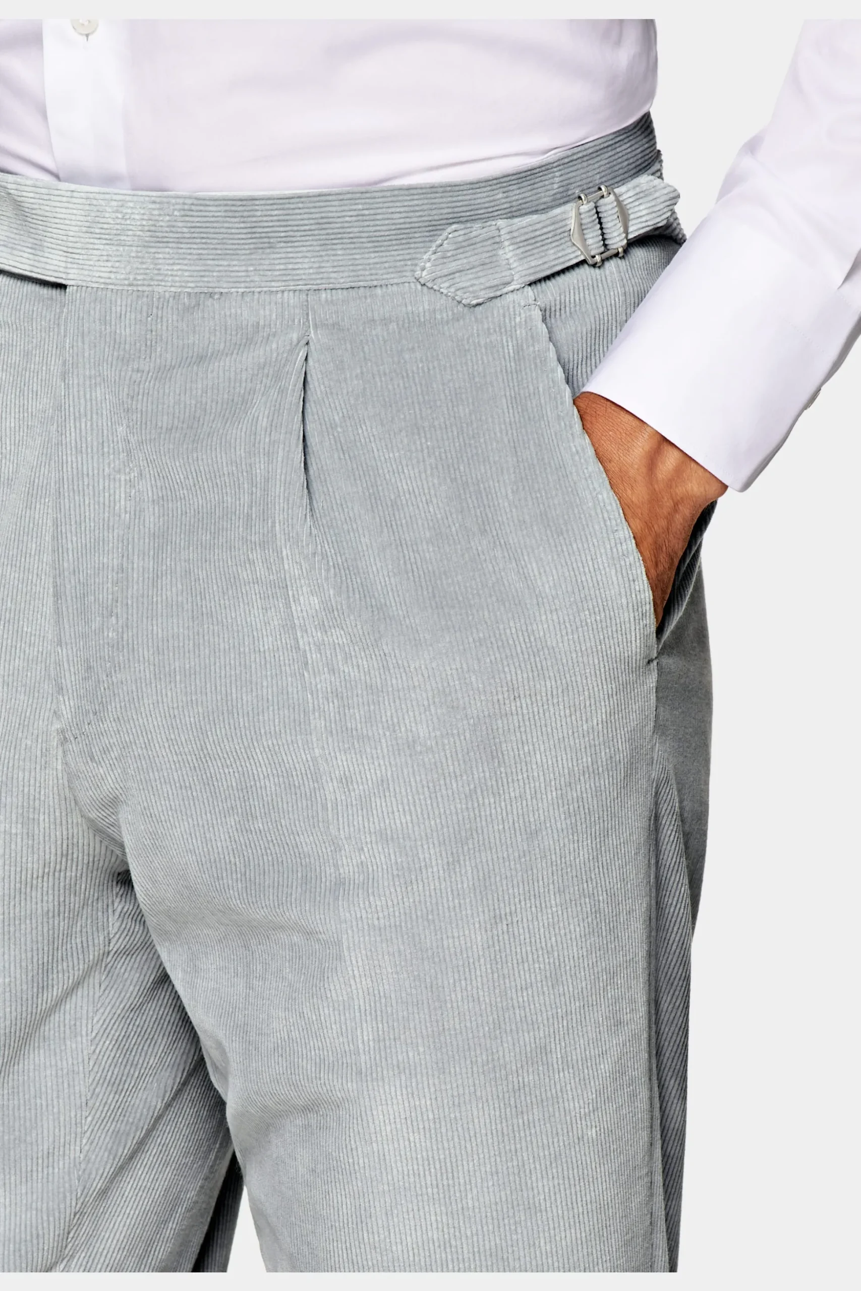SUITSUPPLY Havana Anzug Hellgrau-Männlich Casual Anzüge