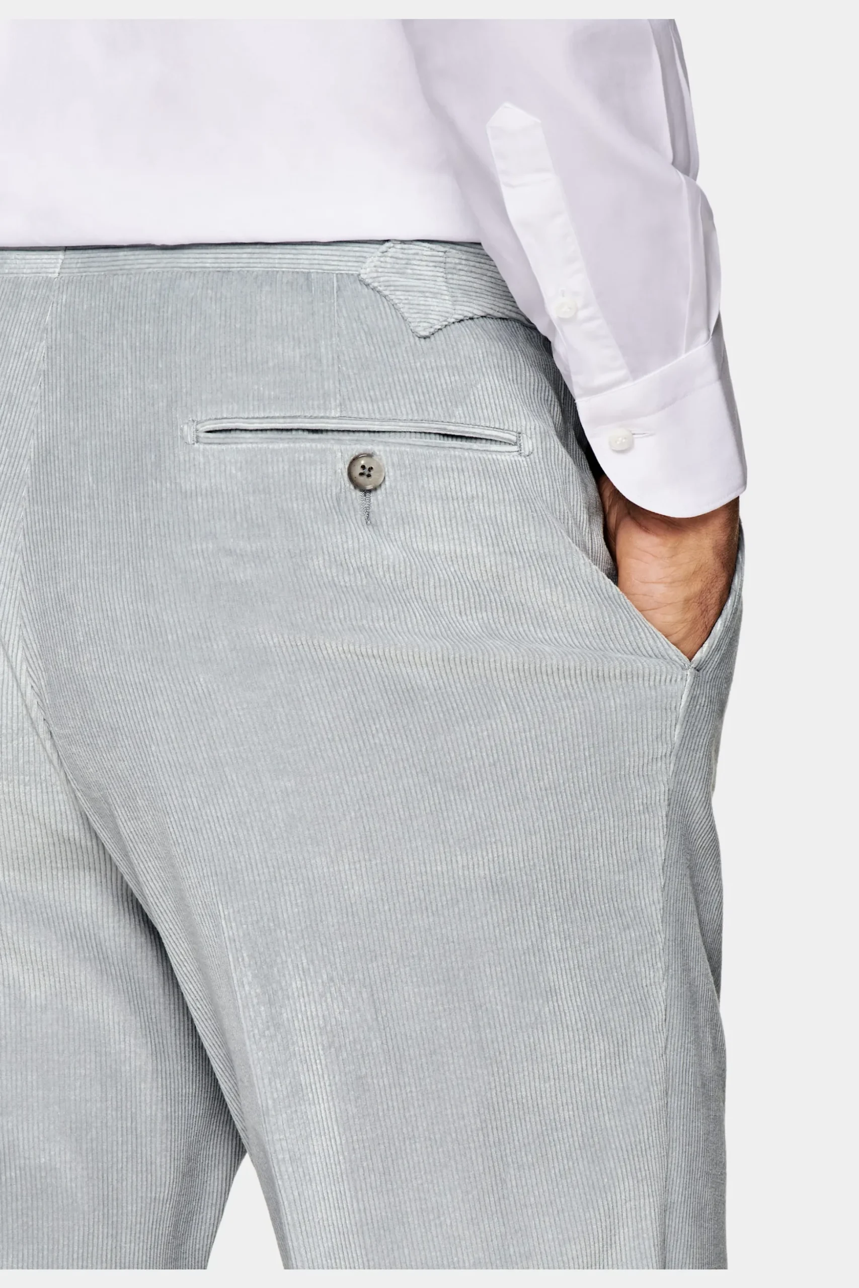 SUITSUPPLY Havana Anzug Hellgrau-Männlich Casual Anzüge