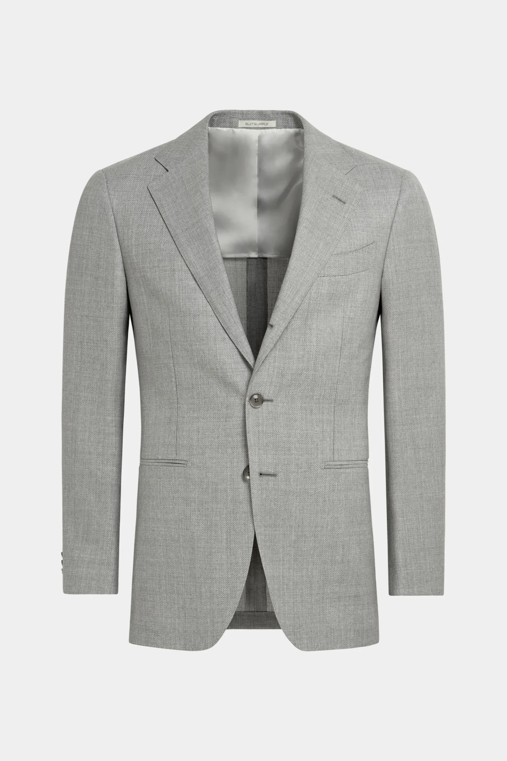 SUITSUPPLY Havana Anzug Hellgrau-Männlich Business Anzüge