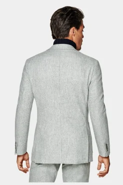 SUITSUPPLY Havana Anzug Hellgrau-Männlich Casual Anzüge