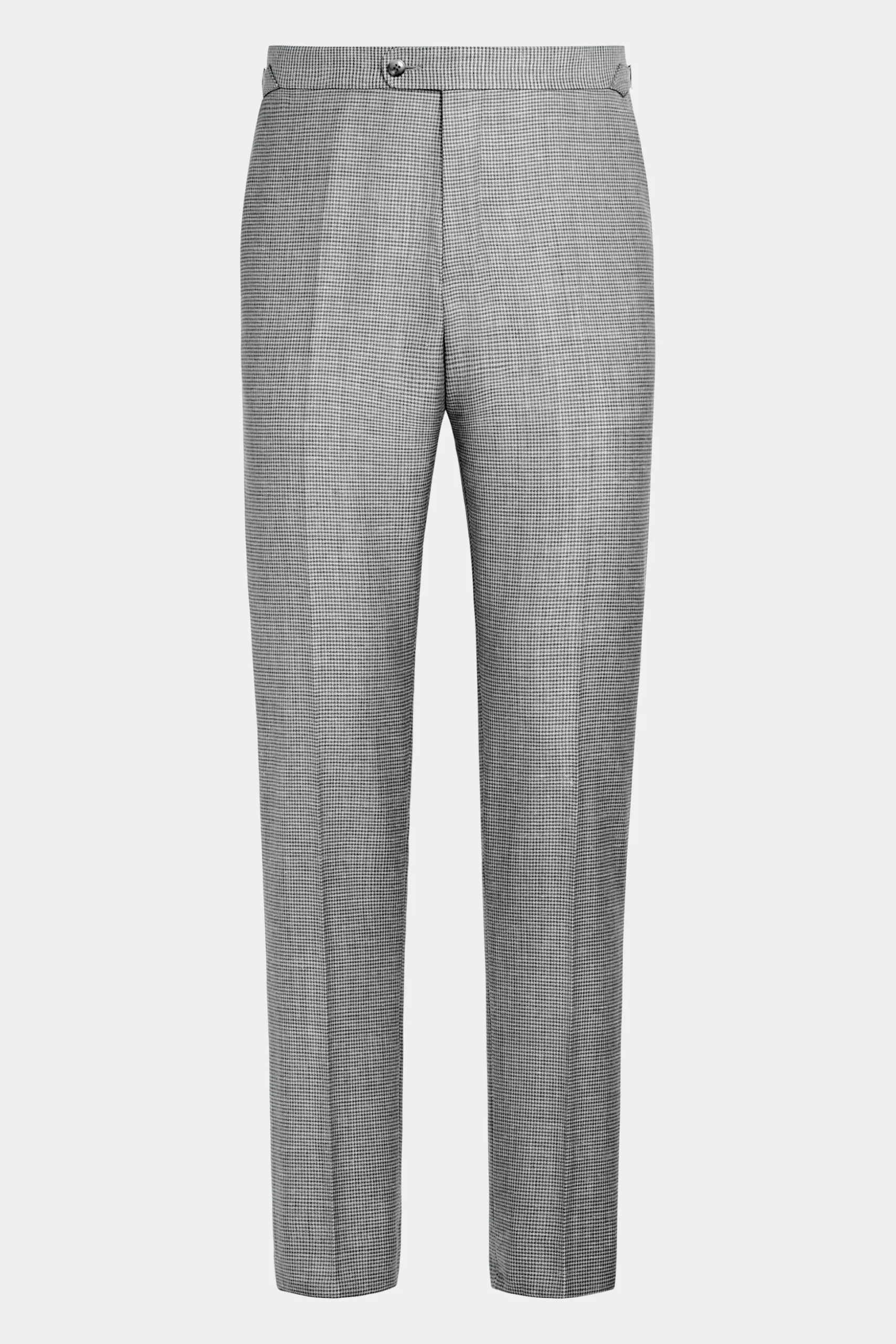 SUITSUPPLY Havana Anzug Hellgrau Mit Hahnentrittmuster-Männlich Casual Anzüge