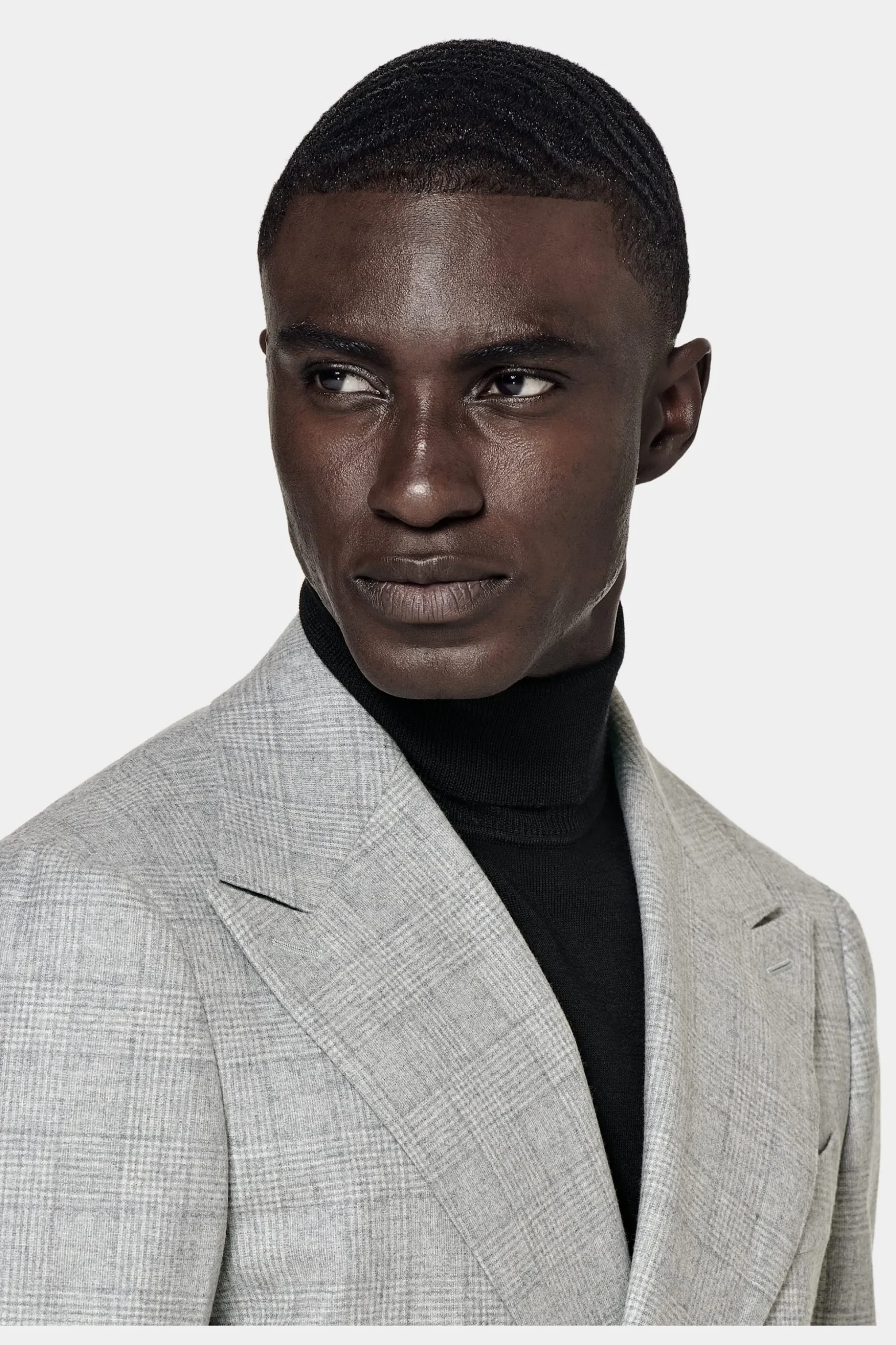 SUITSUPPLY Havana Anzug Hellgrau Mit Karo-Männlich Casual Anzüge