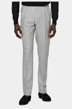 SUITSUPPLY Havana Anzug Hellgrau Mit Karo-Männlich Casual Anzüge