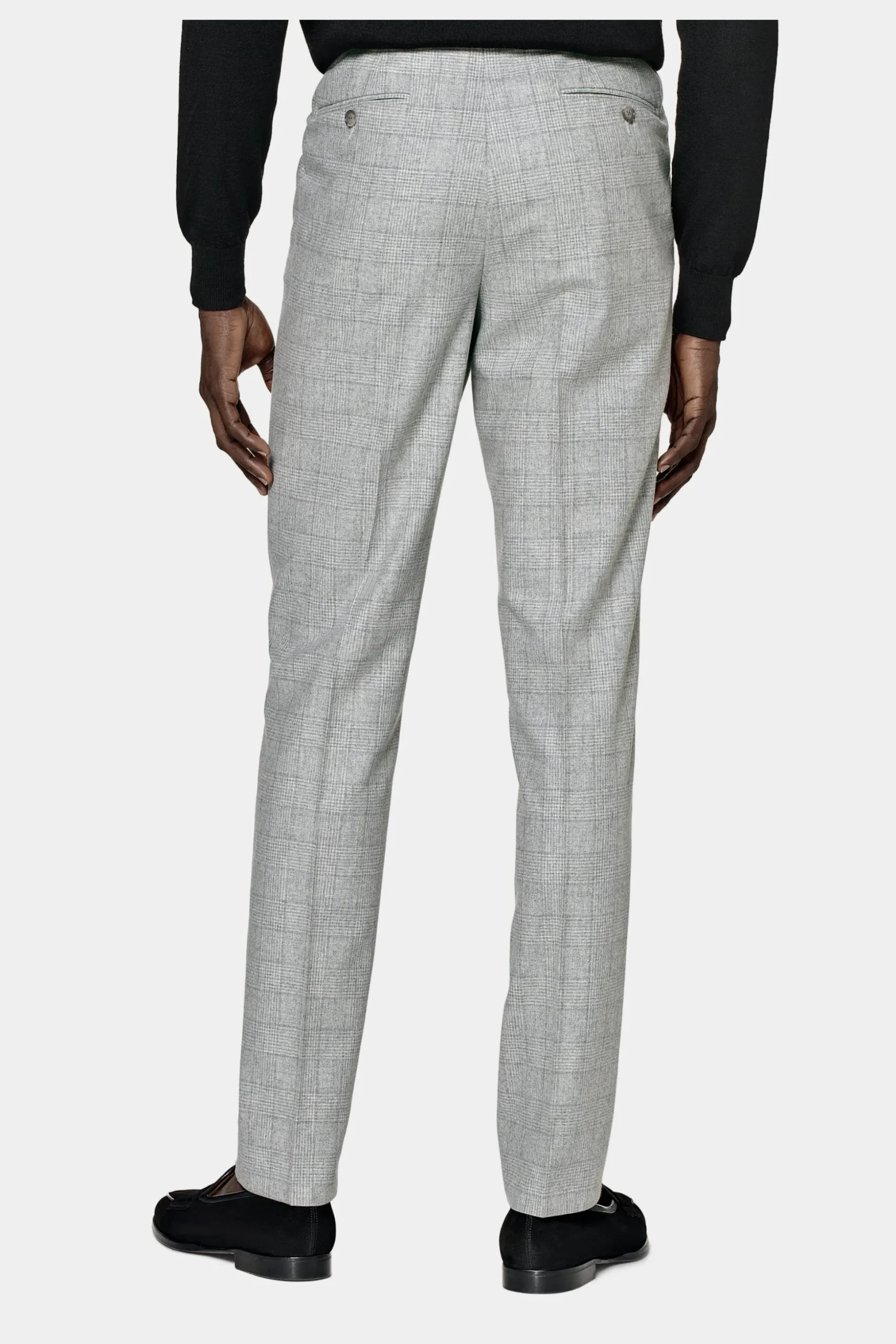 SUITSUPPLY Havana Anzug Hellgrau Mit Karo-Männlich Casual Anzüge