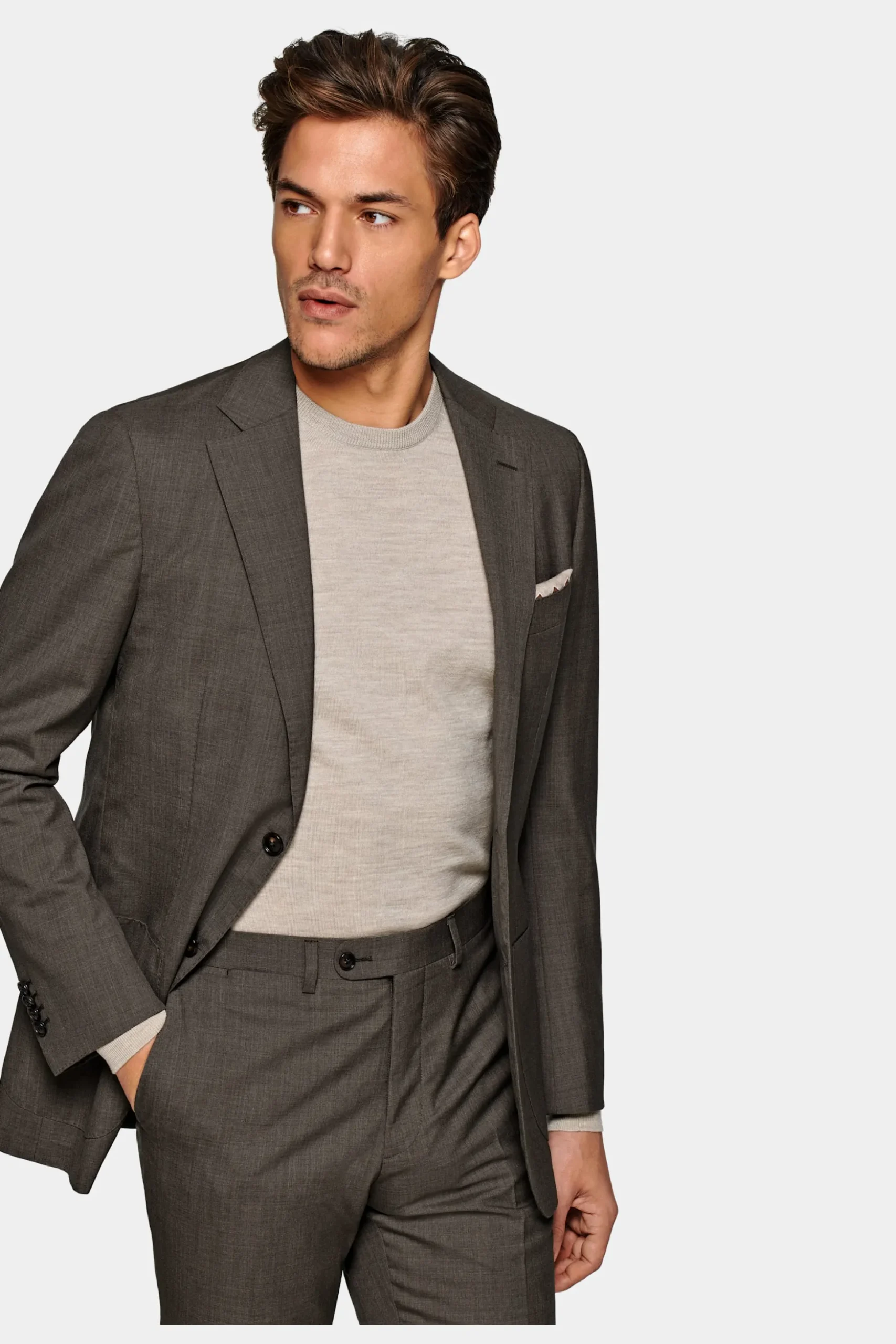 SUITSUPPLY Havana Anzug Mittelbraun-Männlich Business Anzüge