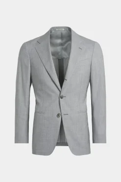 SUITSUPPLY Havana Anzug Mittelgrau-Männlich Casual Anzüge