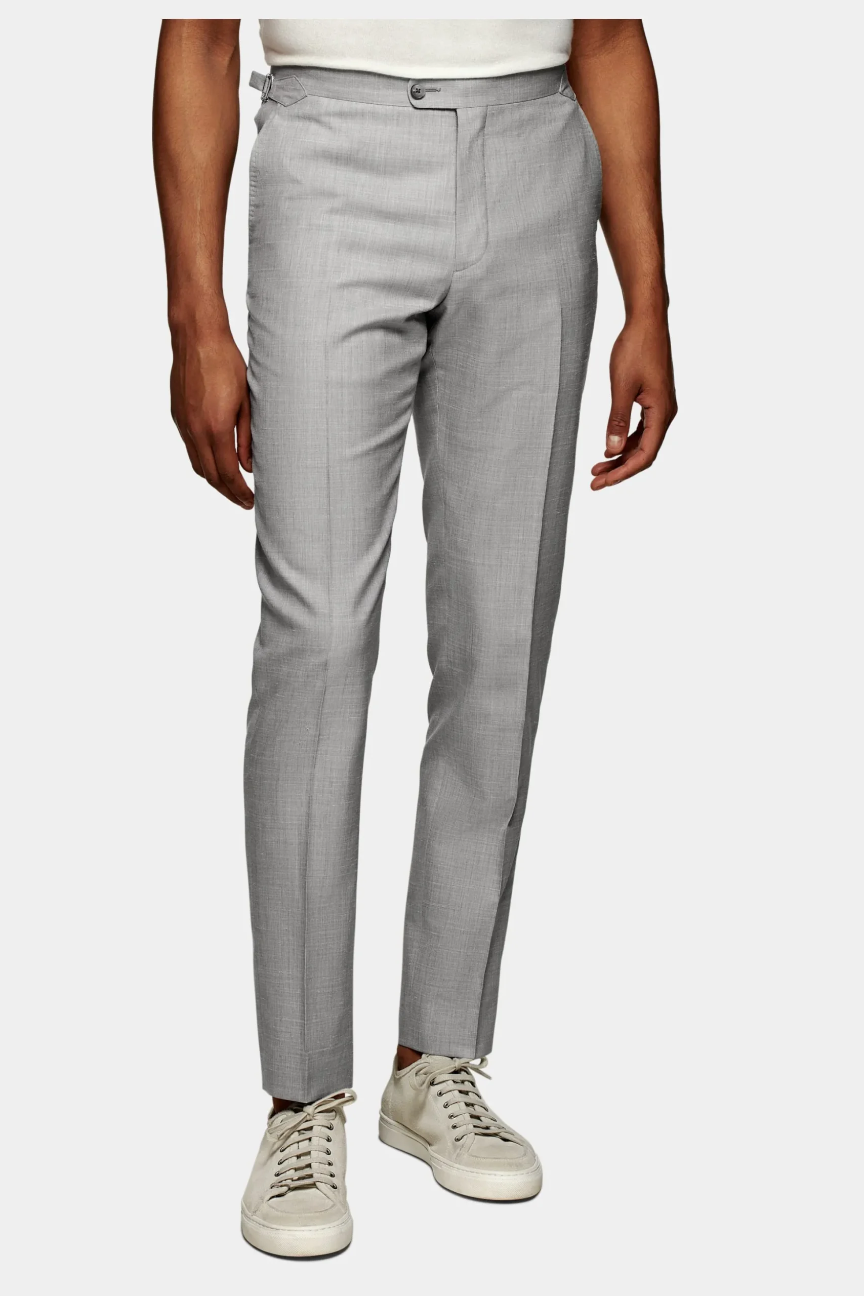 SUITSUPPLY Havana Anzug Mittelgrau-Männlich Casual Anzüge