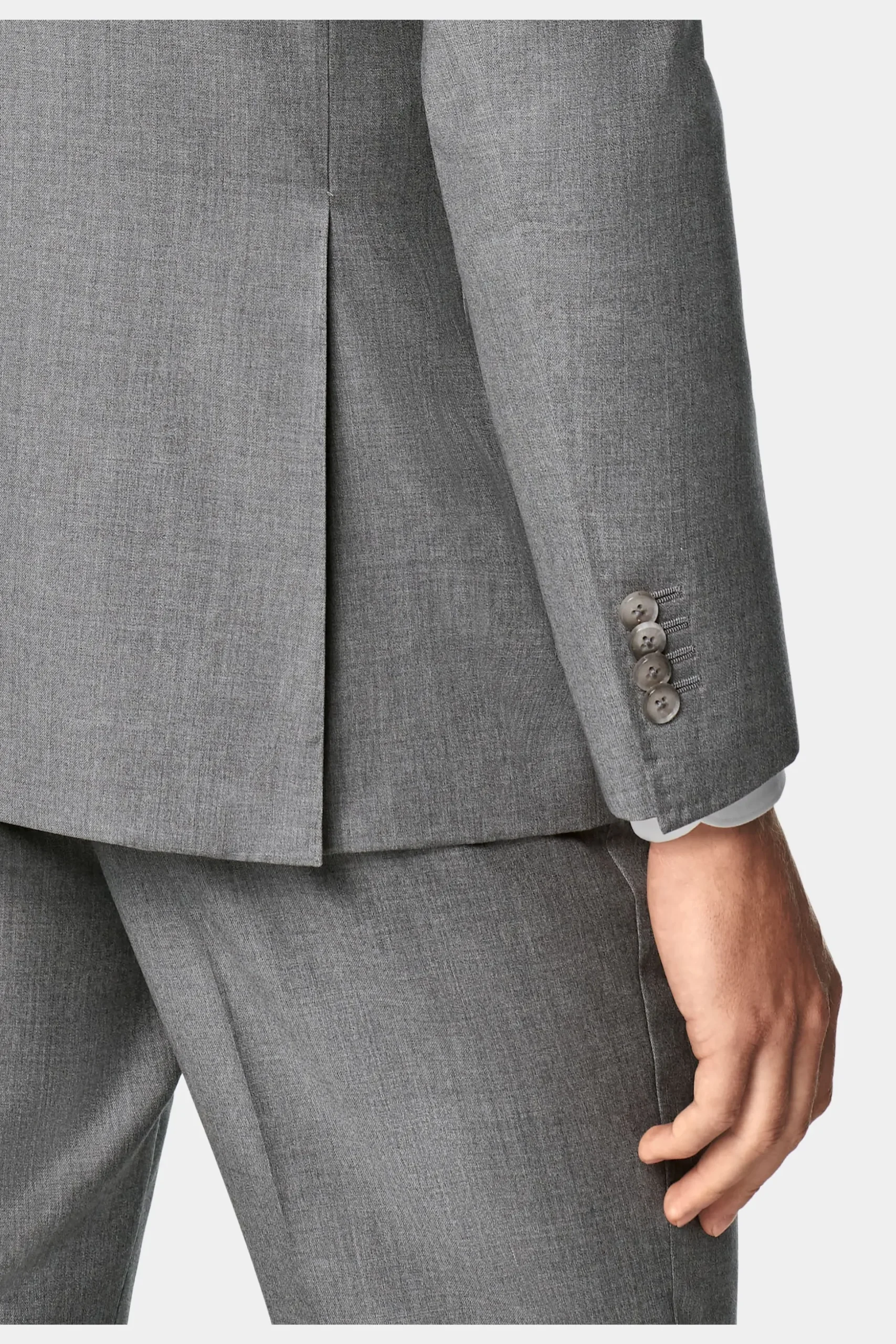 SUITSUPPLY Havana Anzug Mittelgrau-Männlich Business Anzüge