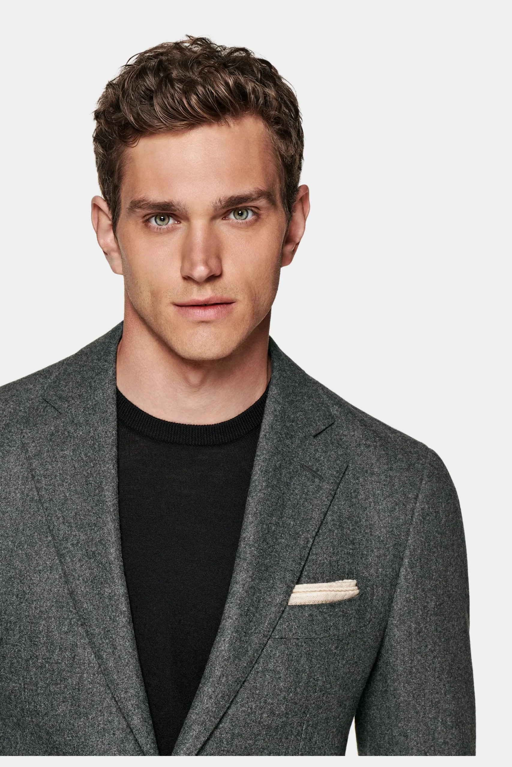 SUITSUPPLY Havana Anzug Mittelgrau-Männlich Casual Anzüge