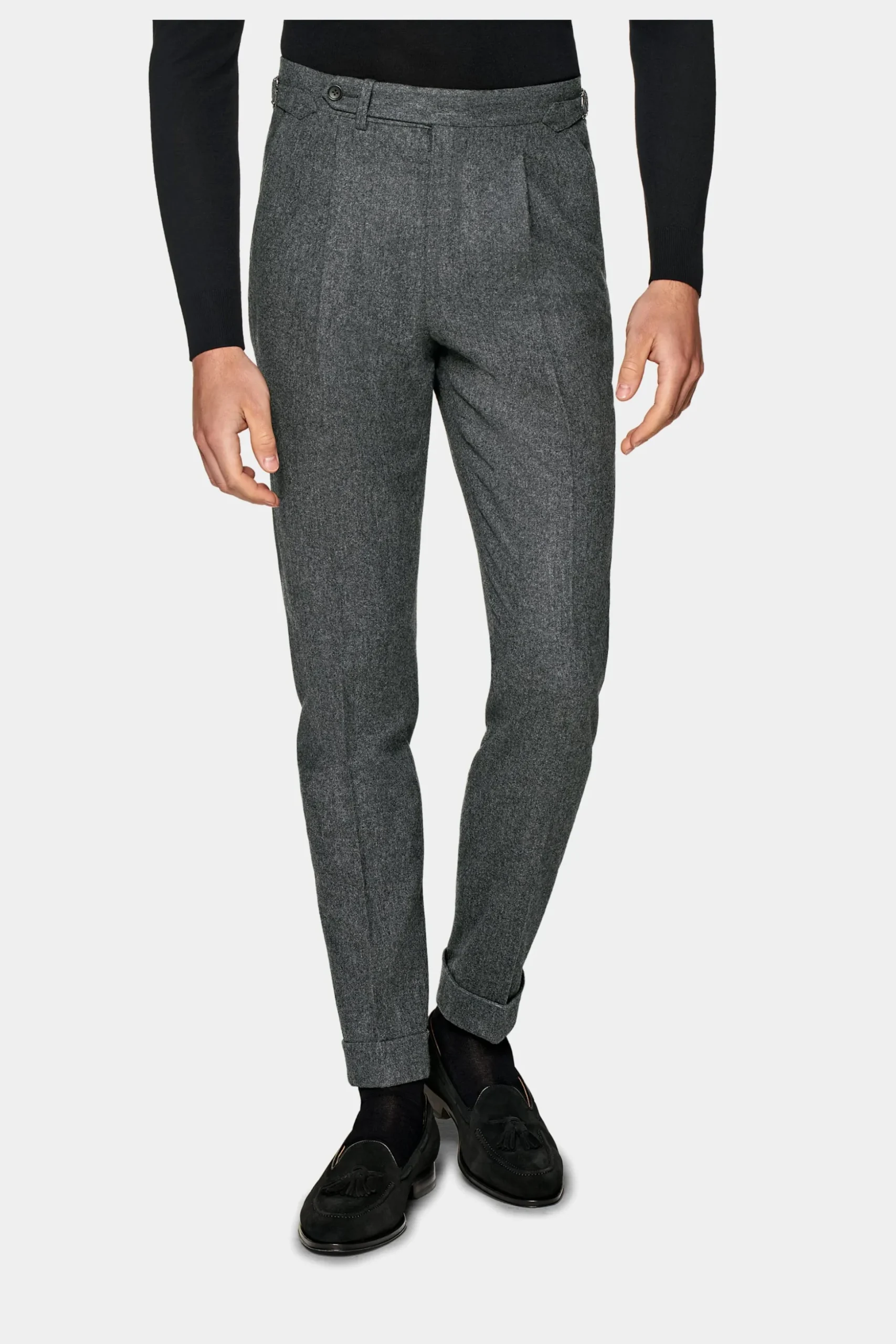 SUITSUPPLY Havana Anzug Mittelgrau-Männlich Casual Anzüge