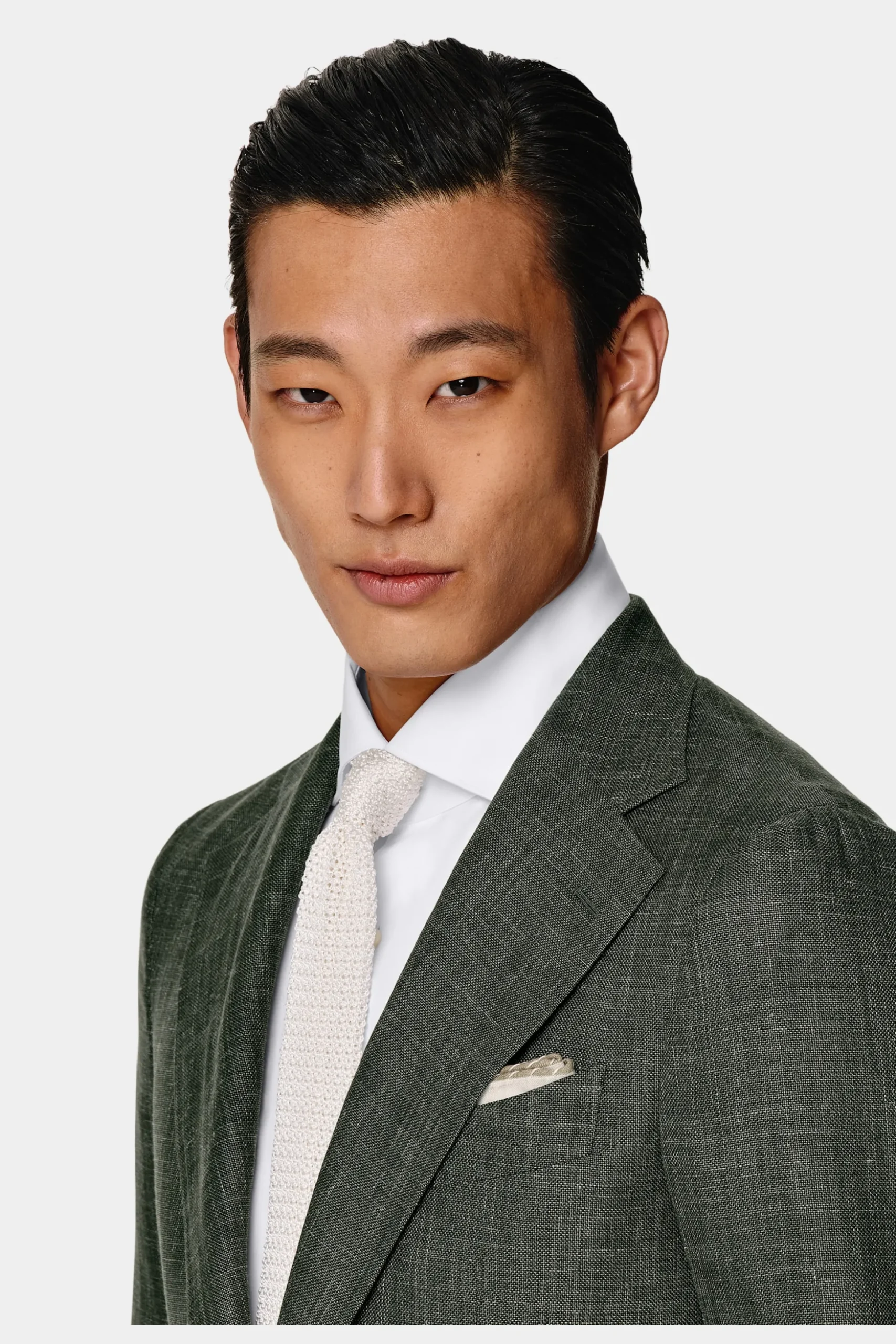 SUITSUPPLY Havana Anzug Mittelgrün-Männlich Casual Anzüge