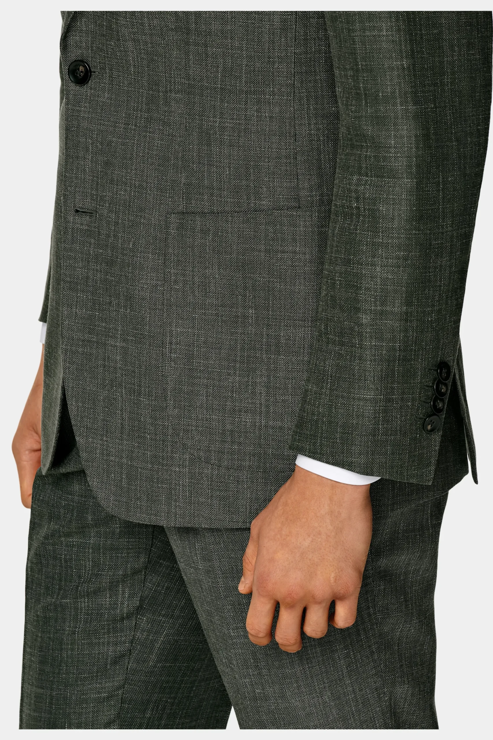 SUITSUPPLY Havana Anzug Mittelgrün-Männlich Casual Anzüge