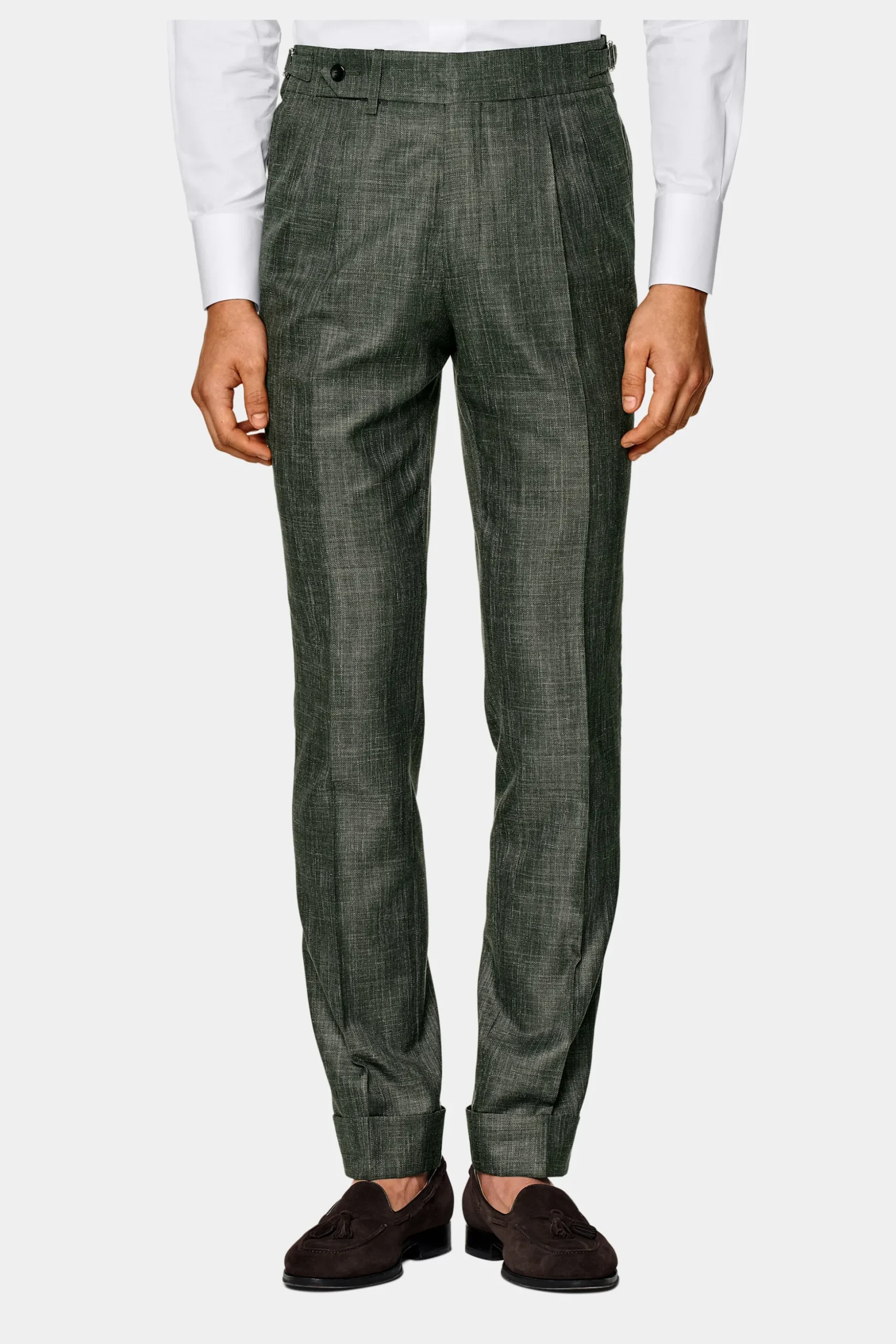 SUITSUPPLY Havana Anzug Mittelgrün-Männlich Casual Anzüge
