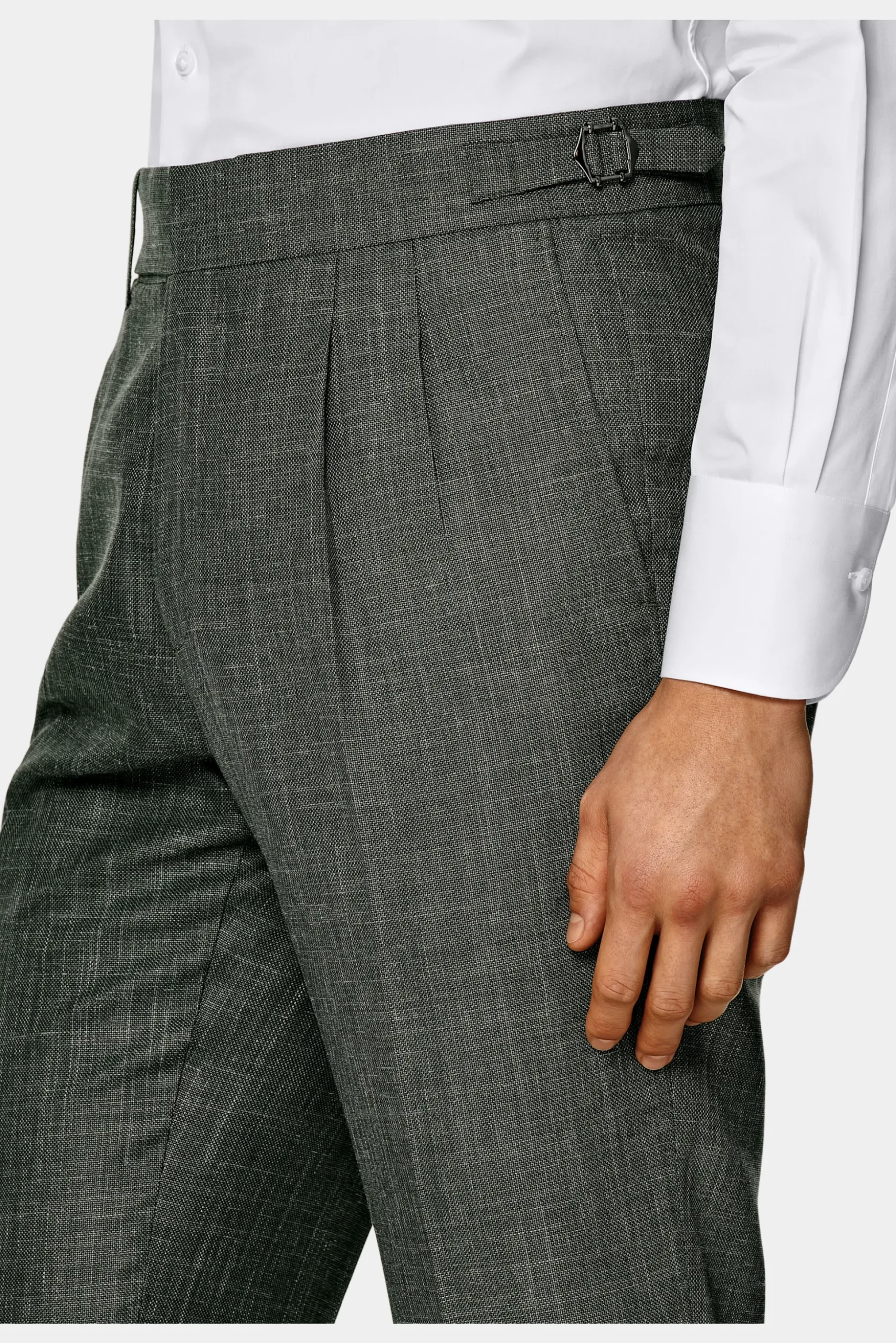 SUITSUPPLY Havana Anzug Mittelgrün-Männlich Casual Anzüge