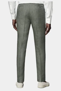 SUITSUPPLY Havana Anzug Mittelgrün-Männlich Leinenanzüge