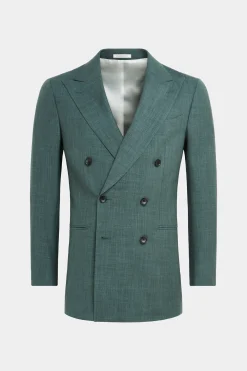 SUITSUPPLY Havana Anzug Mittelgrün-Männlich Casual Anzüge