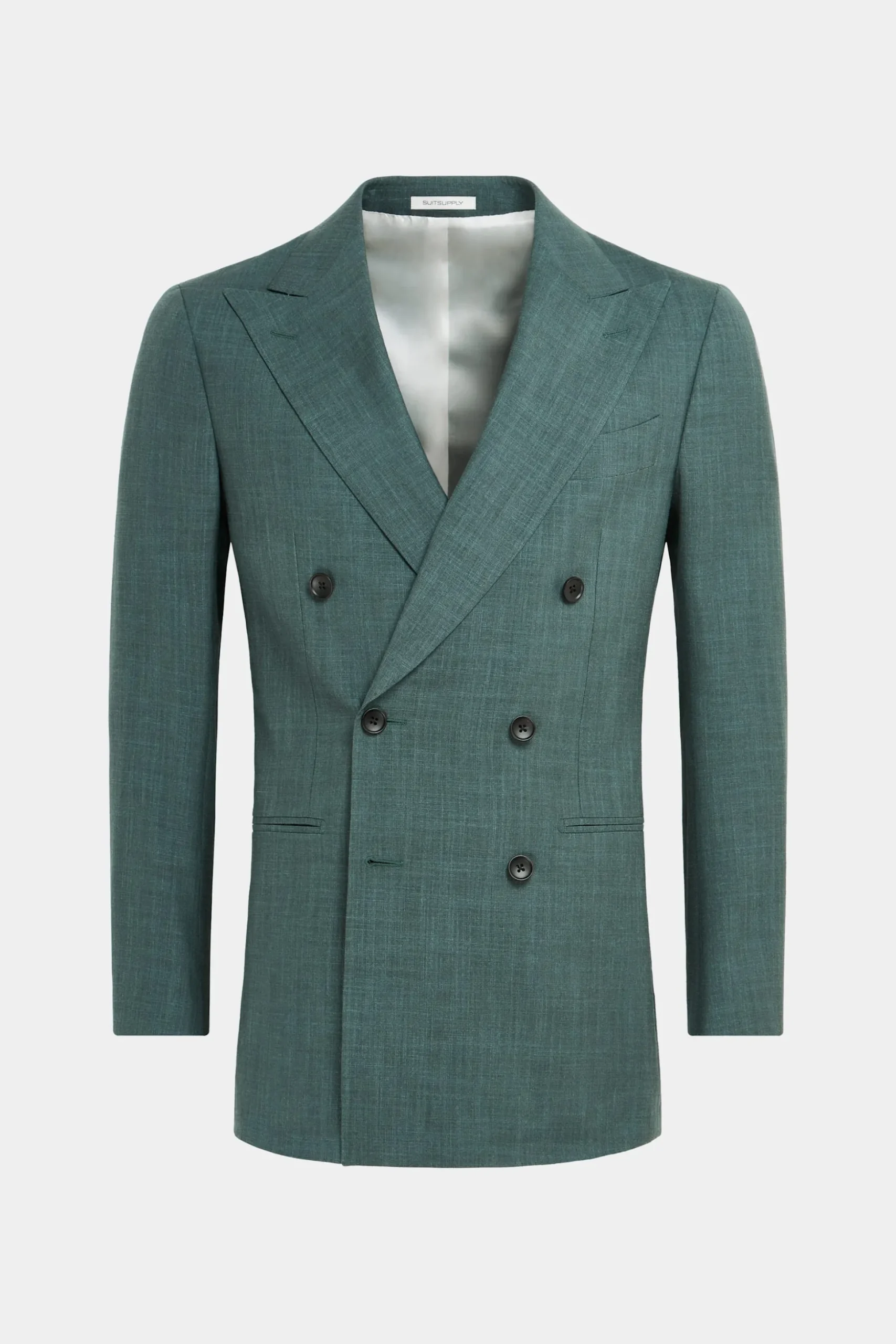 SUITSUPPLY Havana Anzug Mittelgrün-Männlich Casual Anzüge