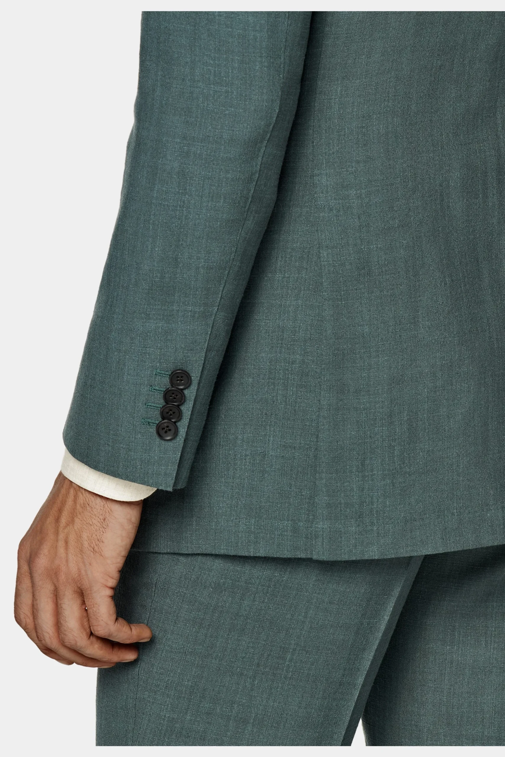 SUITSUPPLY Havana Anzug Mittelgrün-Männlich Casual Anzüge