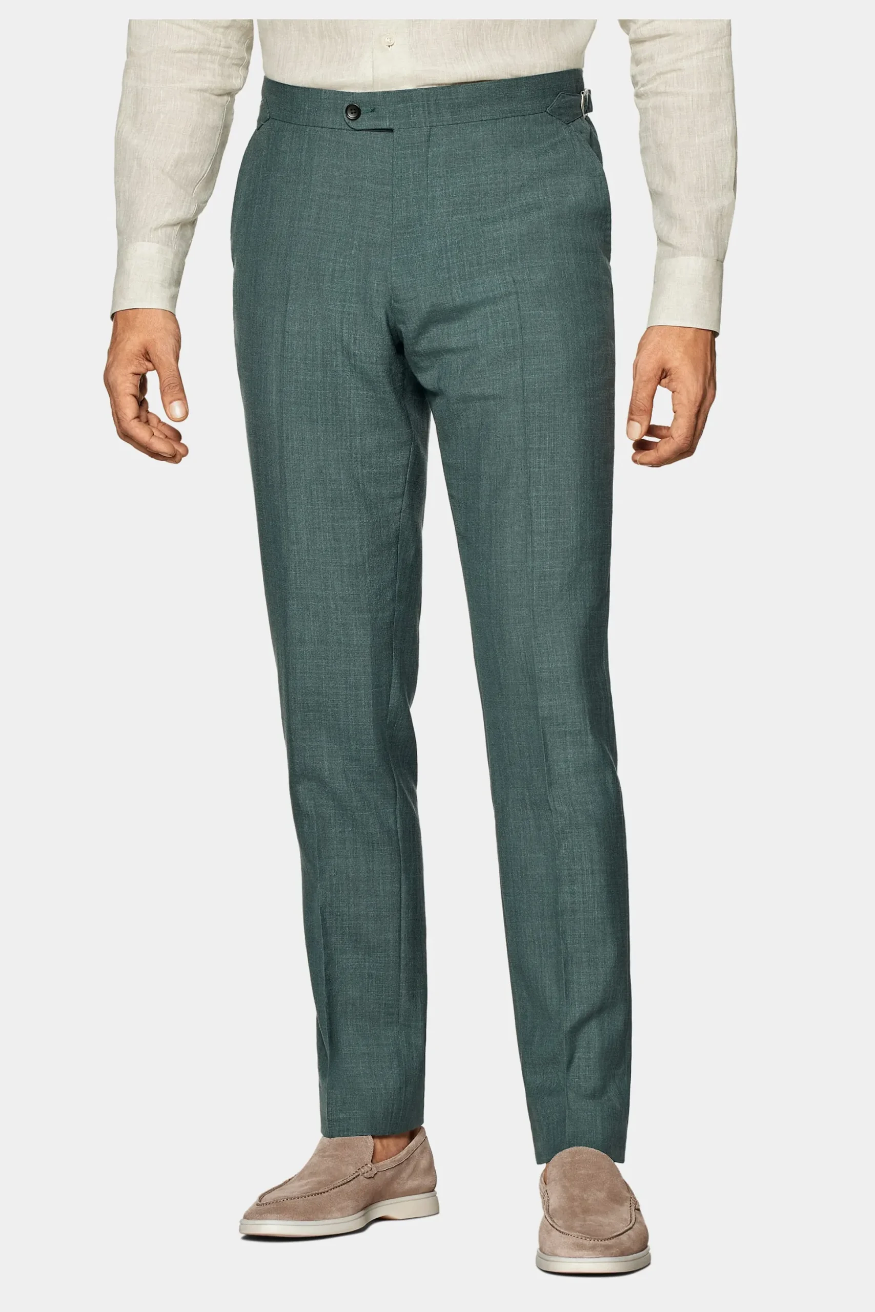 SUITSUPPLY Havana Anzug Mittelgrün-Männlich Casual Anzüge