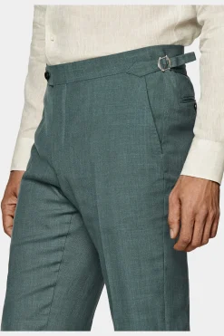 SUITSUPPLY Havana Anzug Mittelgrün-Männlich Casual Anzüge