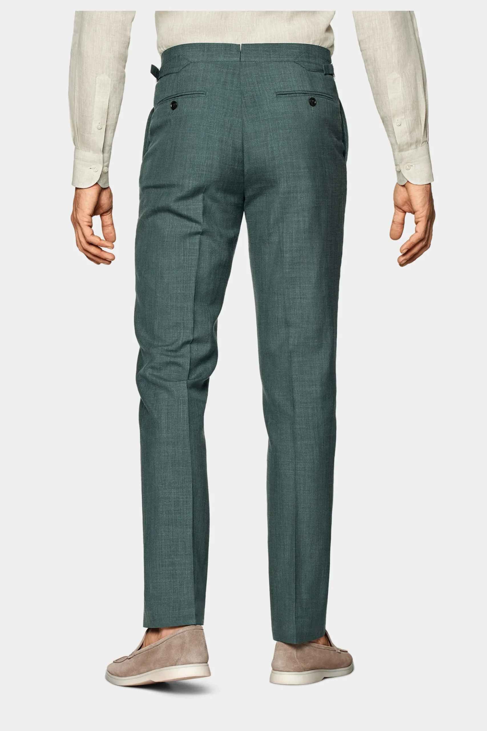 SUITSUPPLY Havana Anzug Mittelgrün-Männlich Casual Anzüge