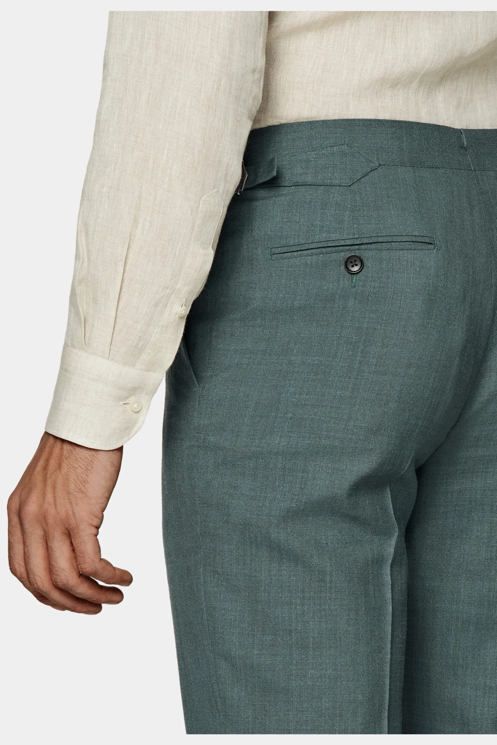 SUITSUPPLY Havana Anzug Mittelgrün-Männlich Casual Anzüge
