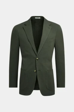 SUITSUPPLY Havana Anzug Mittelgrün-Männlich Casual Anzüge