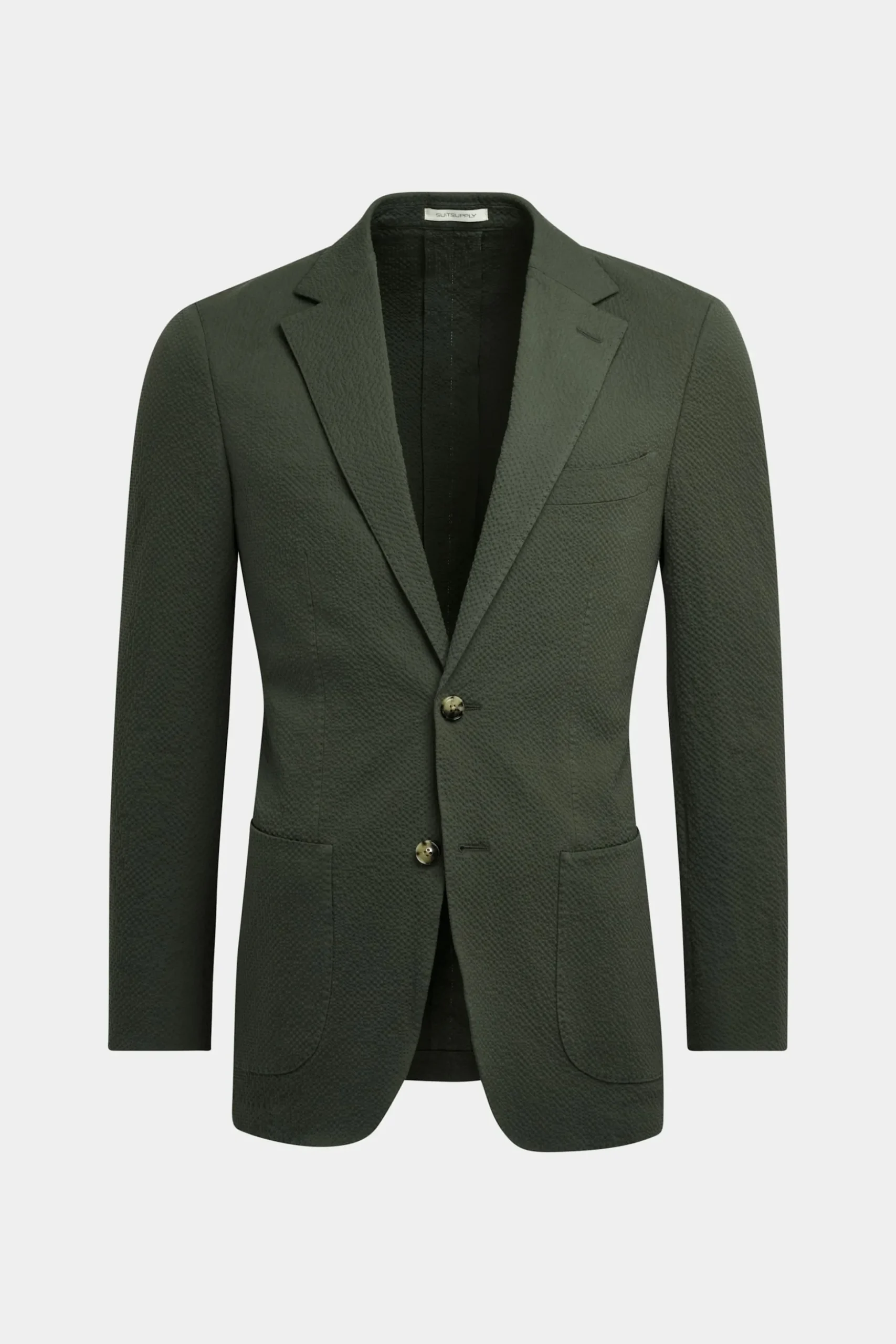 SUITSUPPLY Havana Anzug Mittelgrün-Männlich Casual Anzüge