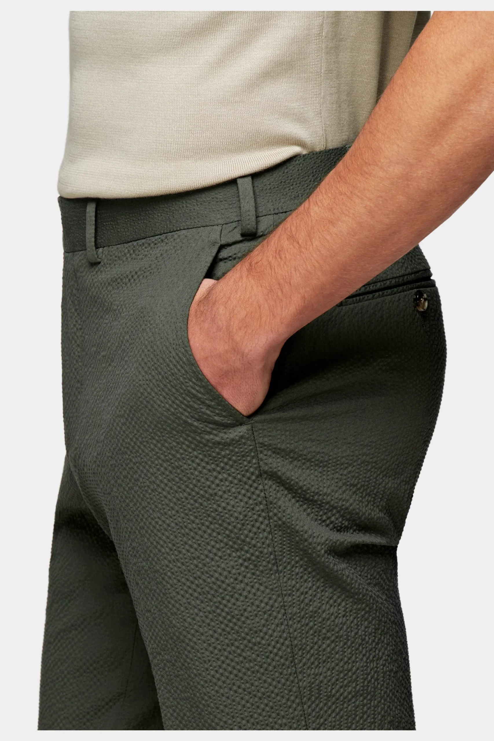 SUITSUPPLY Havana Anzug Mittelgrün-Männlich Casual Anzüge