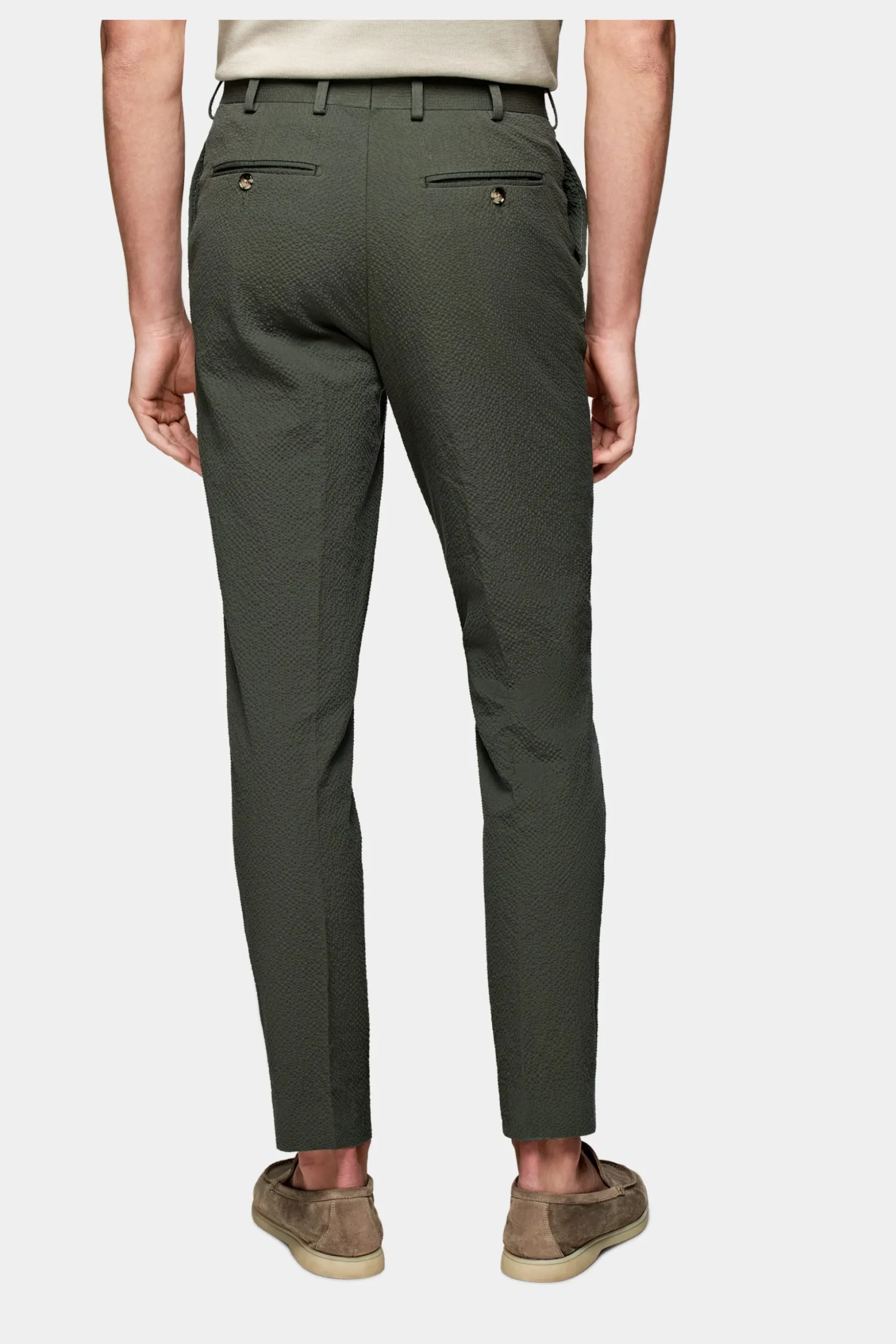 SUITSUPPLY Havana Anzug Mittelgrün-Männlich Casual Anzüge