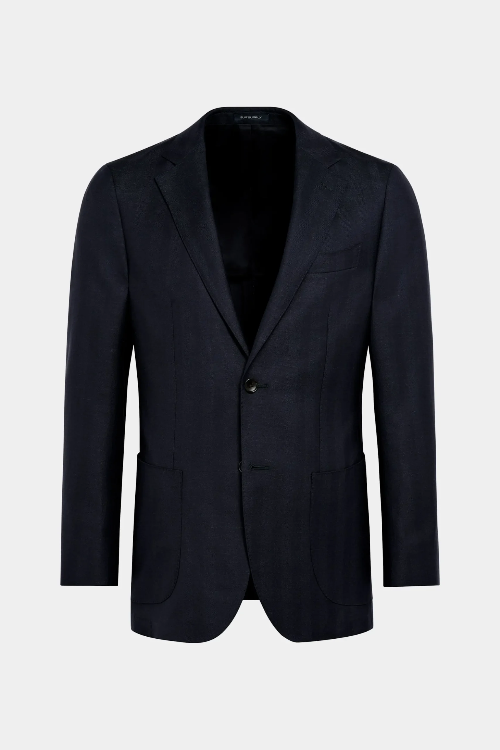 SUITSUPPLY Havana Anzug Navy Fischgrätmuster-Männlich Casual Anzüge