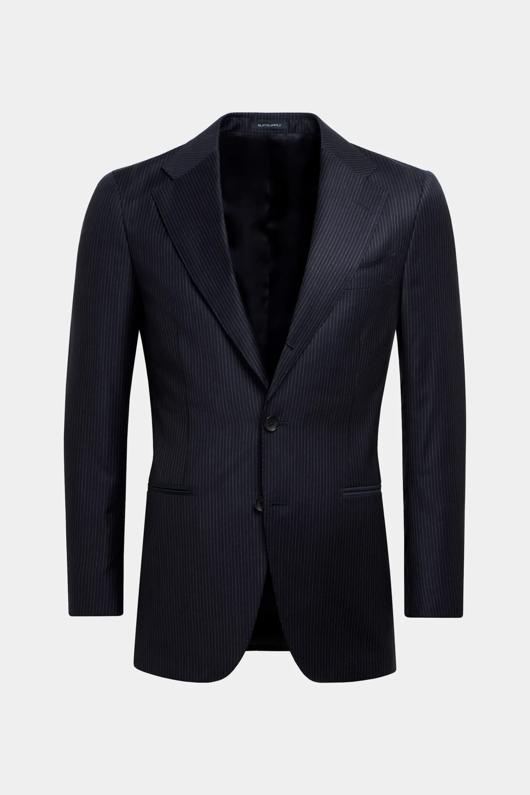 SUITSUPPLY Havana Anzug Navy Gestreift-Männlich Business Anzüge