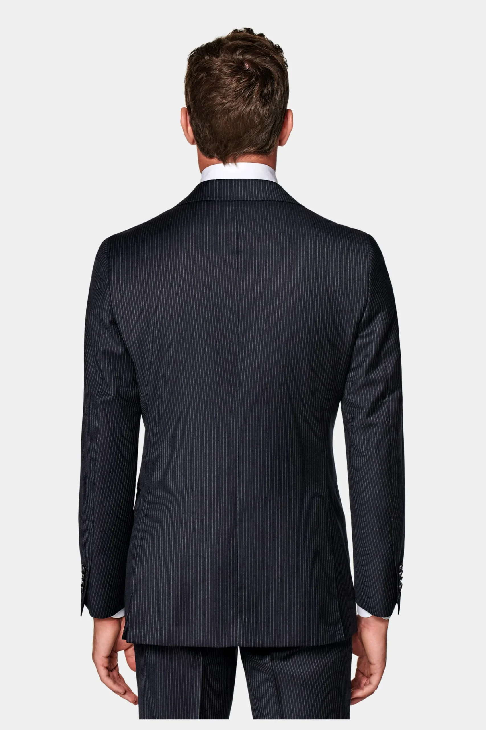 SUITSUPPLY Havana Anzug Navy Gestreift-Männlich Business Anzüge