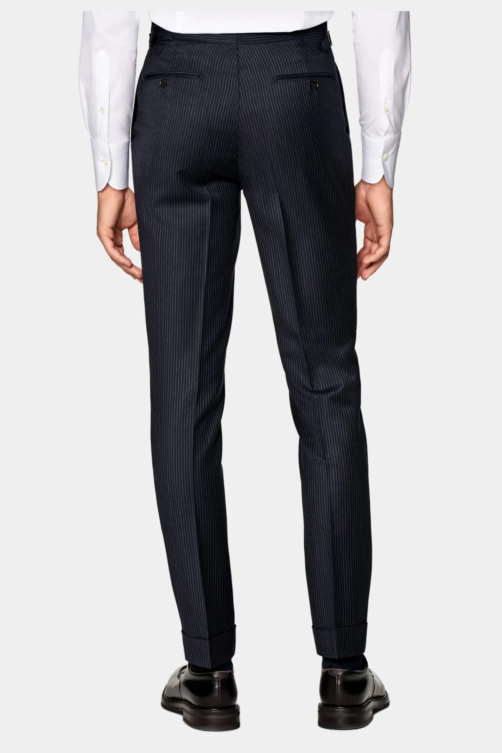 SUITSUPPLY Havana Anzug Navy Gestreift-Männlich Business Anzüge