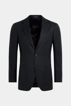 SUITSUPPLY Havana Anzug Navy Gestreift-Männlich Business Anzüge